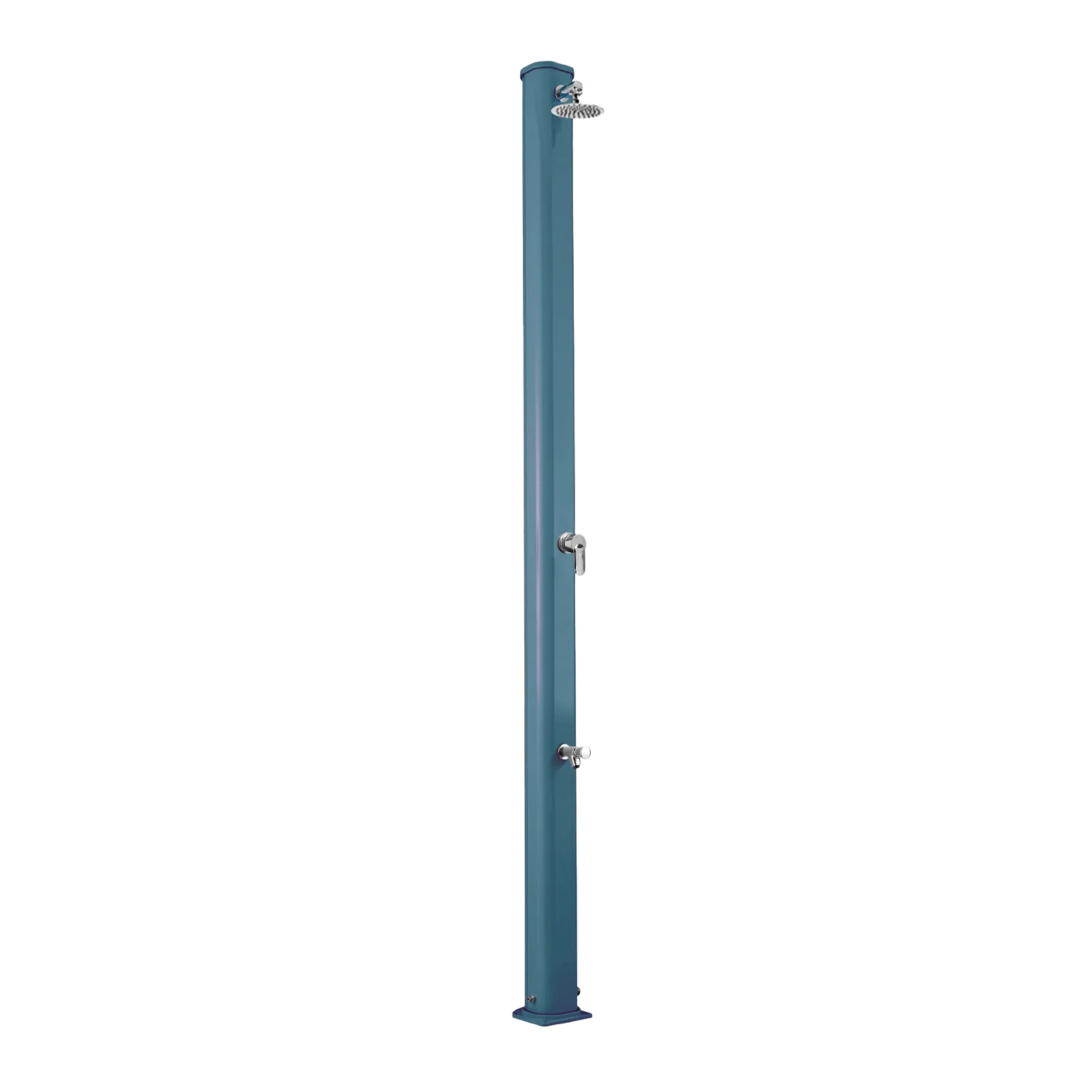 Aluminum outdoor shower with footwasher Jolly S A625