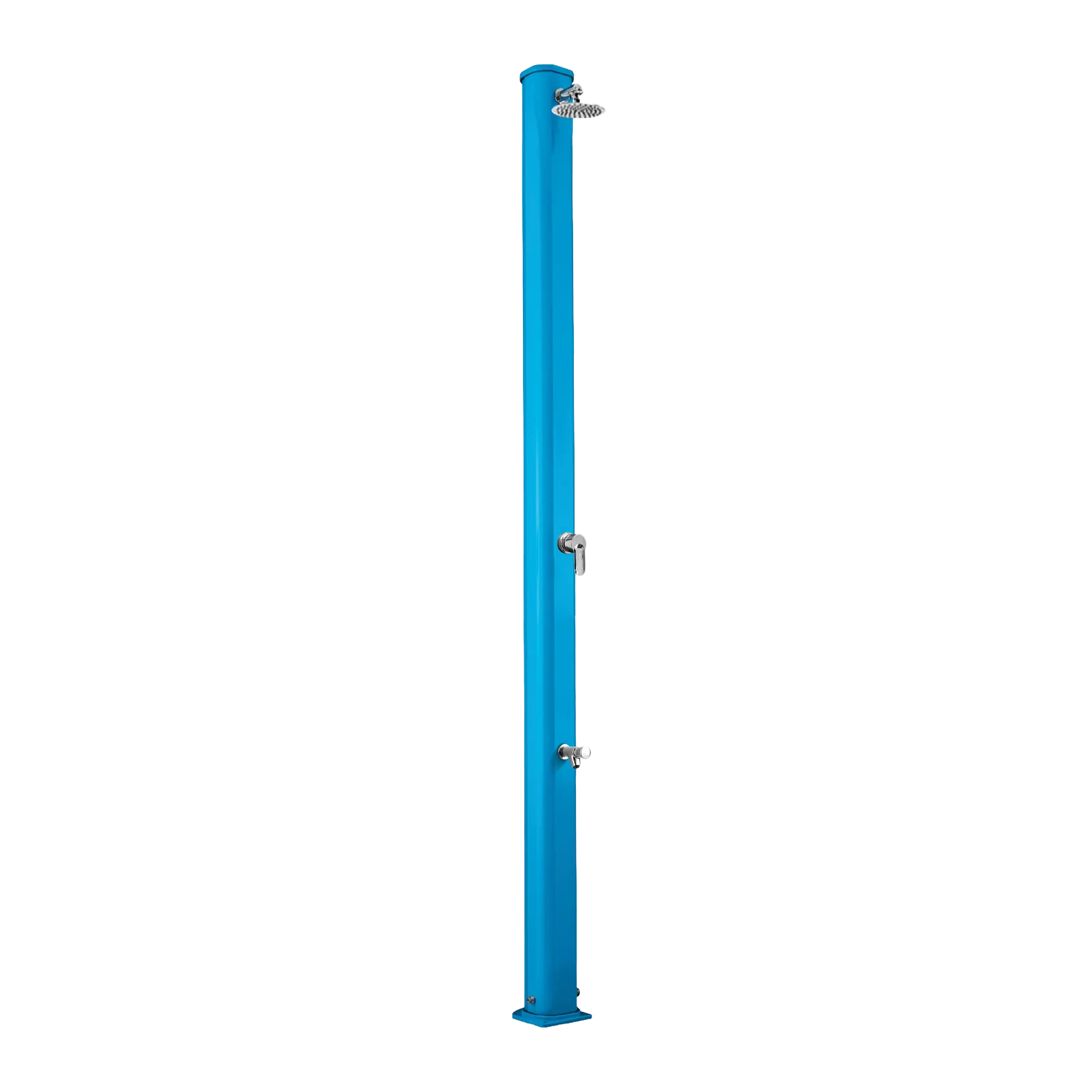 Aluminum outdoor shower with footwasher Jolly S A625