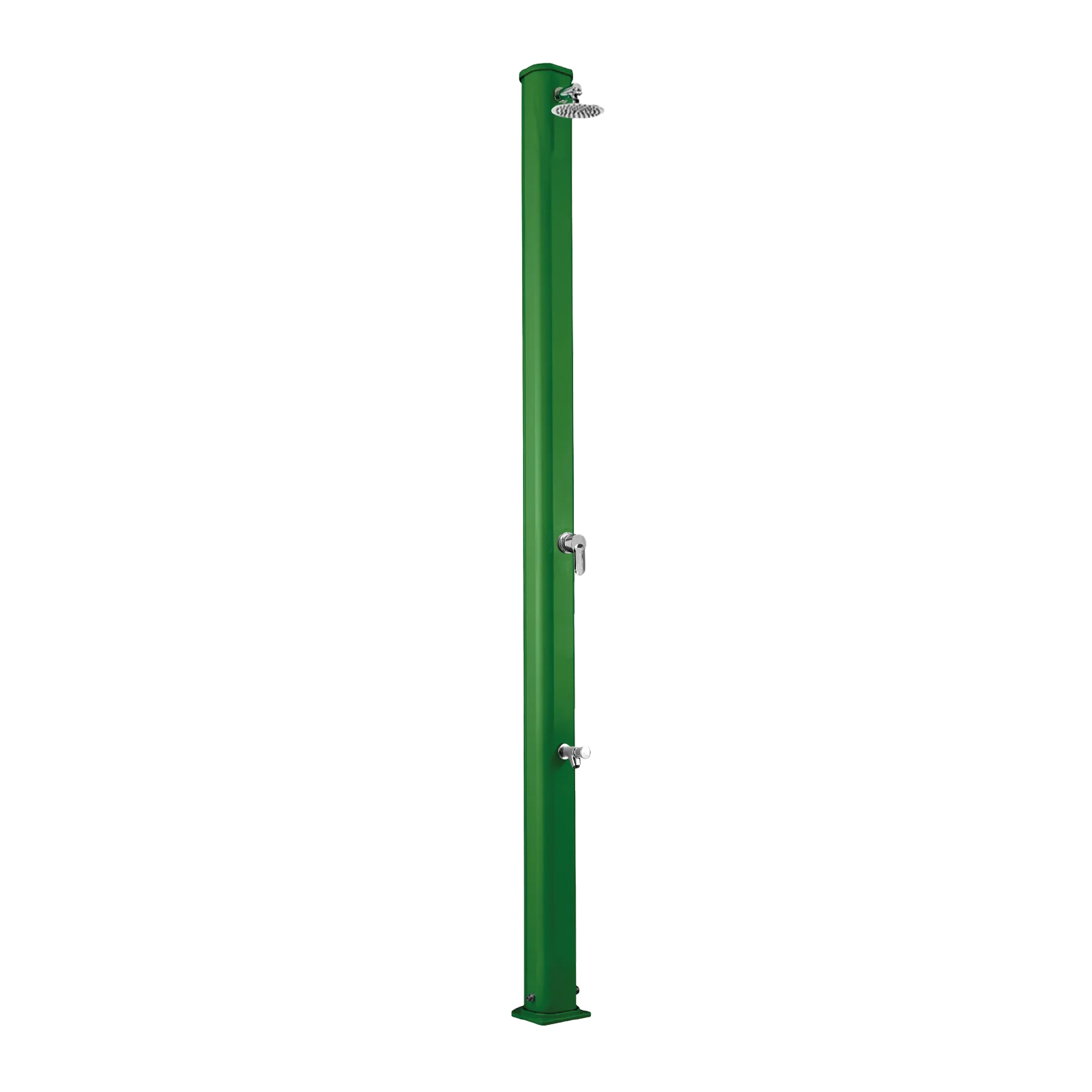 Aluminum outdoor shower with footwasher Jolly S A625