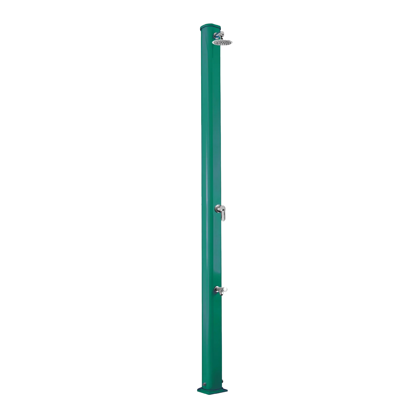 Aluminum outdoor shower with footwasher Jolly S A625