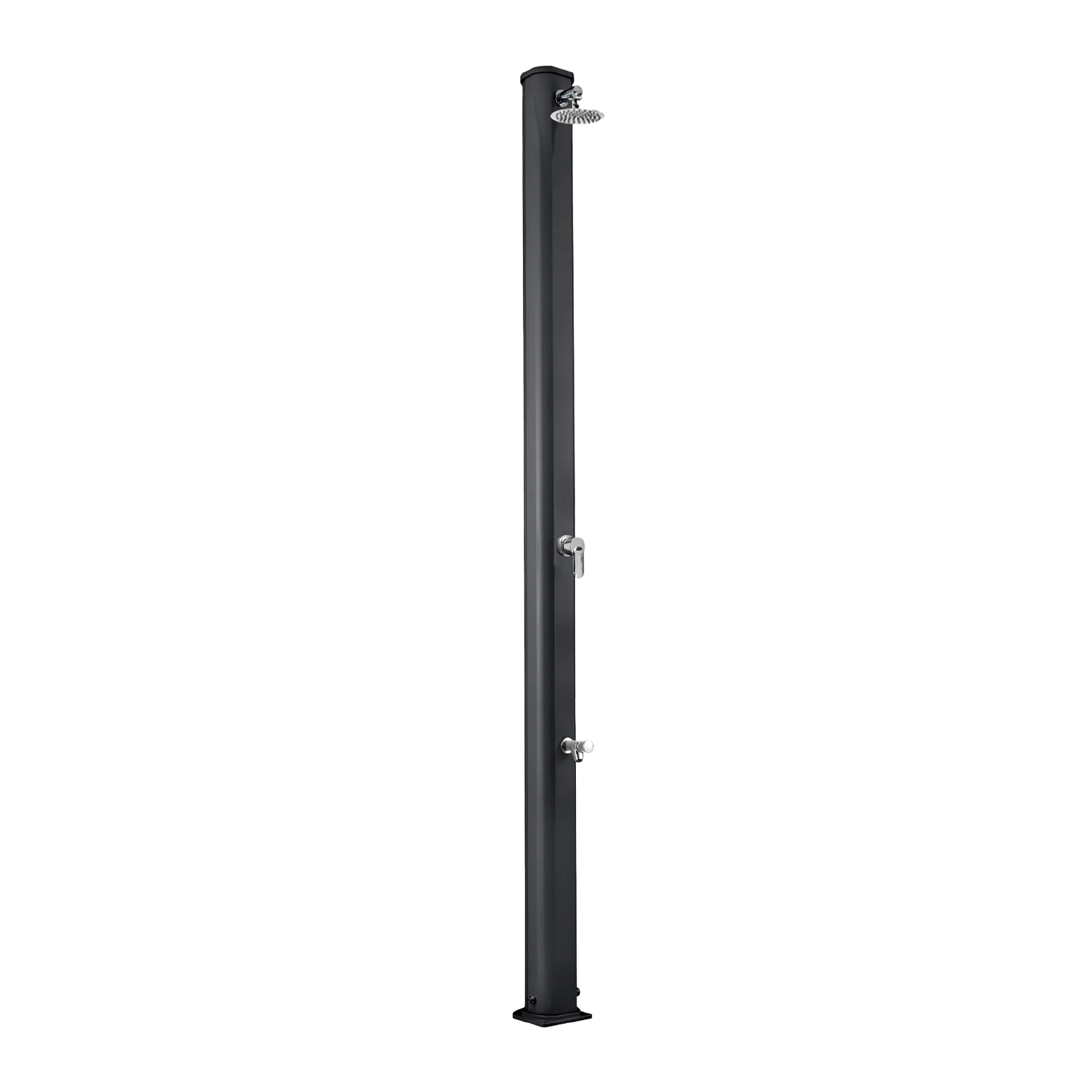 Aluminum outdoor shower with footwasher Jolly S A625
