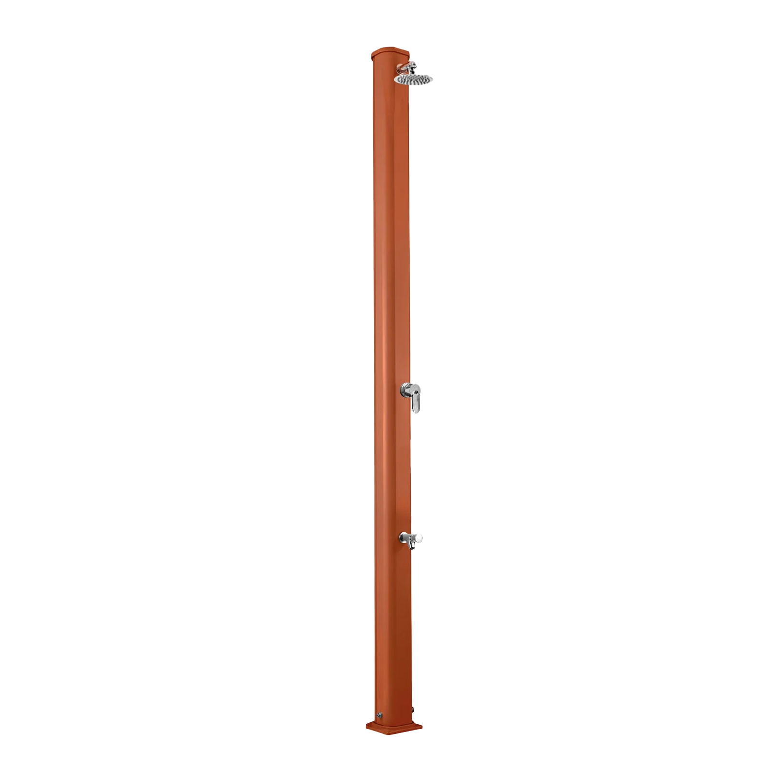 Aluminum outdoor shower with footwasher Jolly S A625
