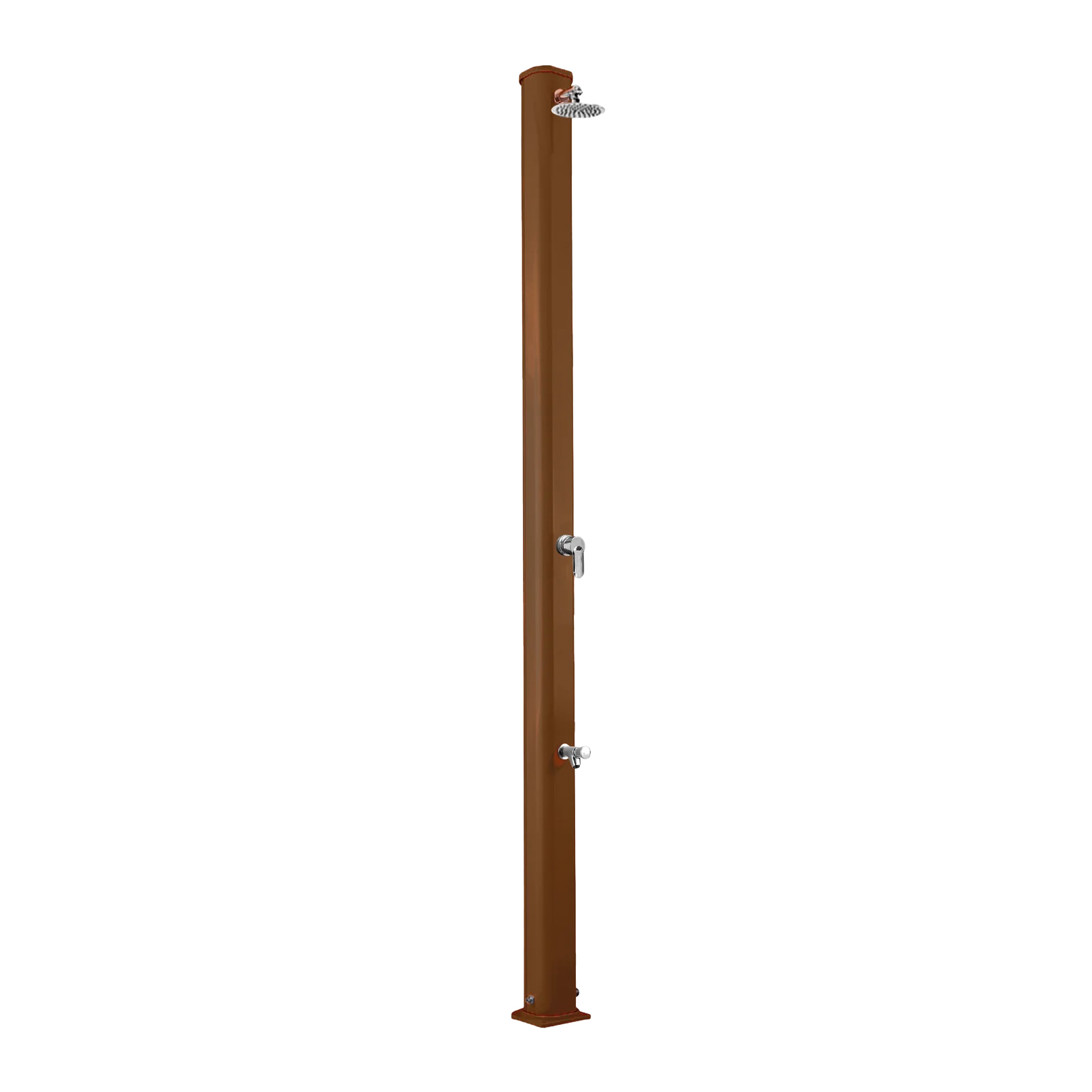 Aluminum outdoor shower with footwasher Jolly S A625