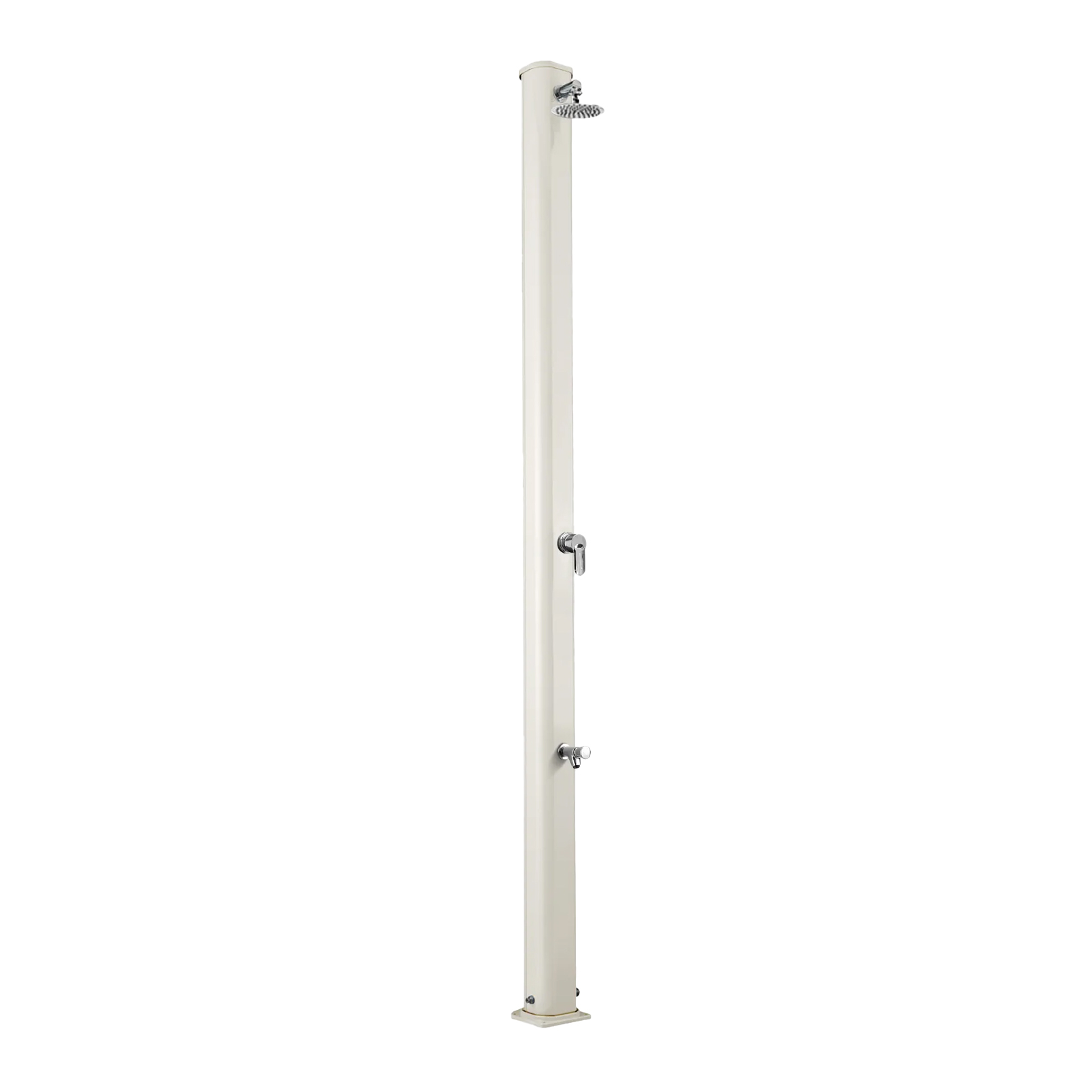 Aluminum outdoor shower with footwasher Jolly S A625
