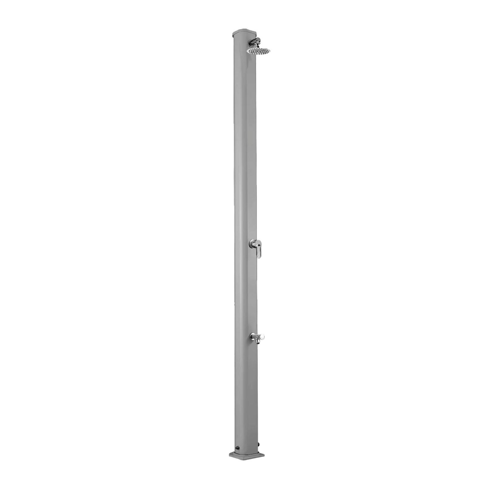 Aluminum outdoor shower with footwasher Jolly S A625