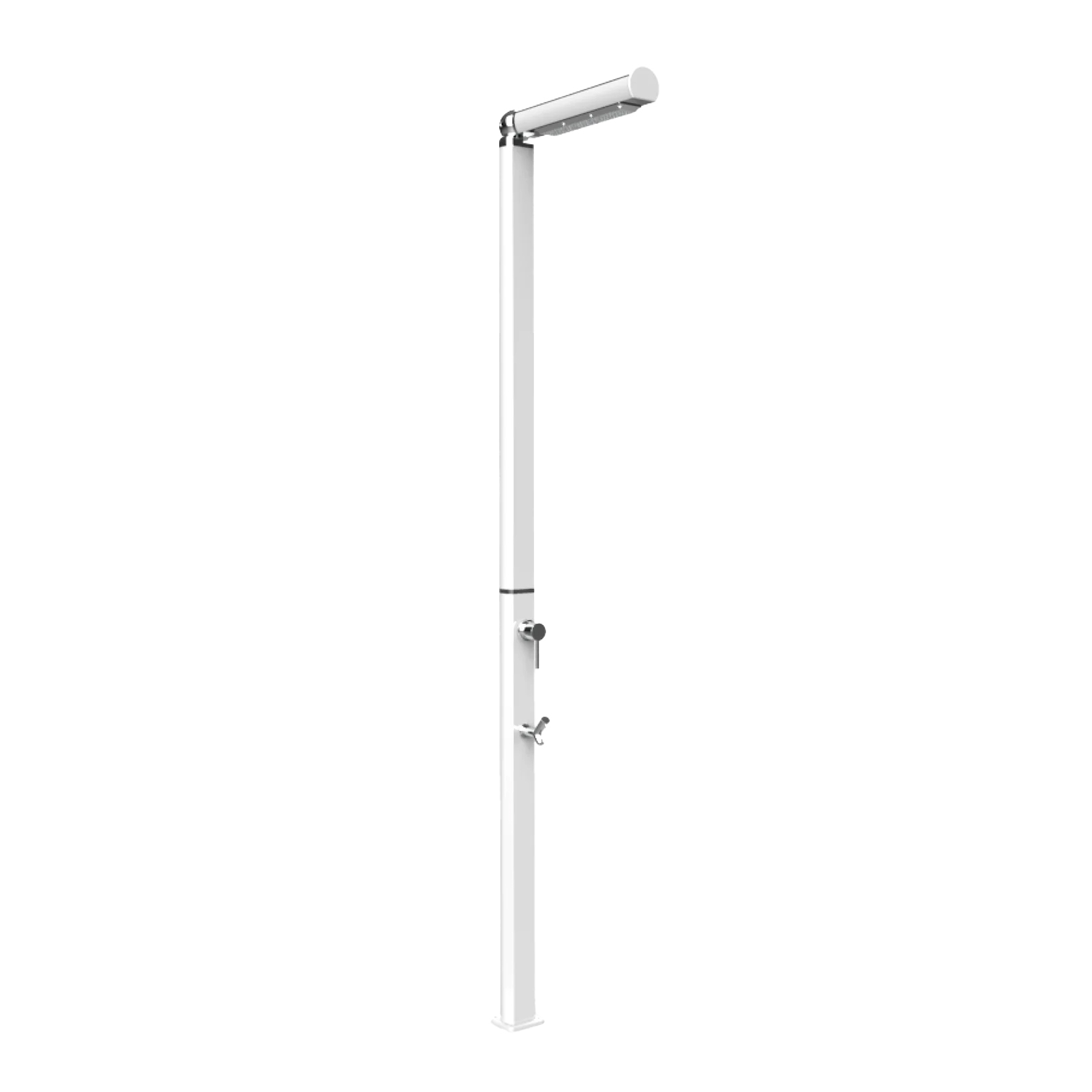 Freestanding outdoor shower with footwasher Quick Q125