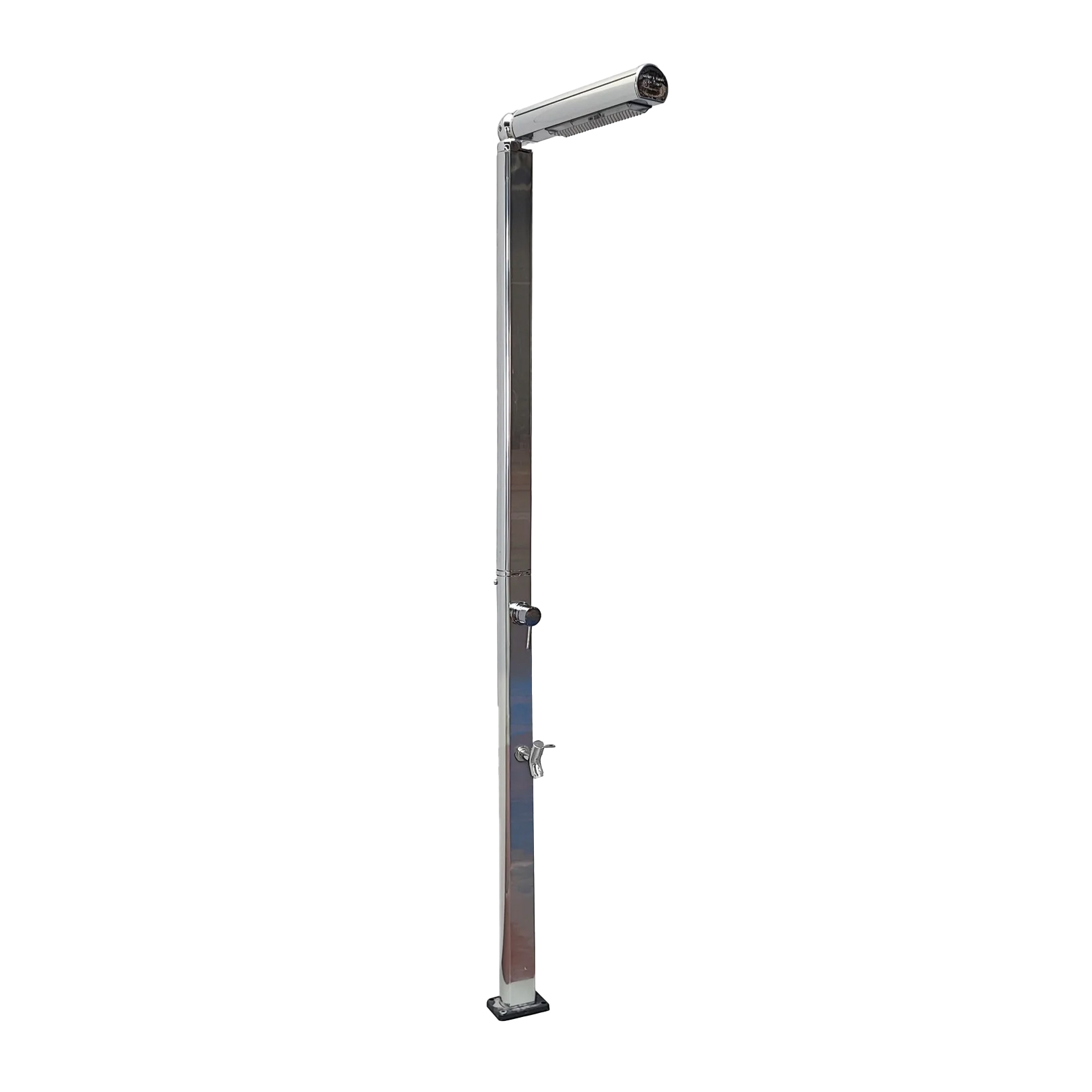 Freestanding outdoor shower with footwasher Quick Q125