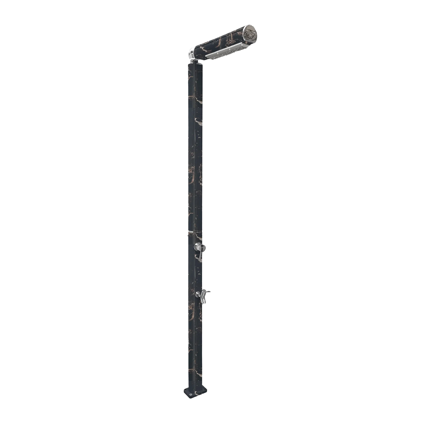 Freestanding outdoor shower with footwasher Quick Q125