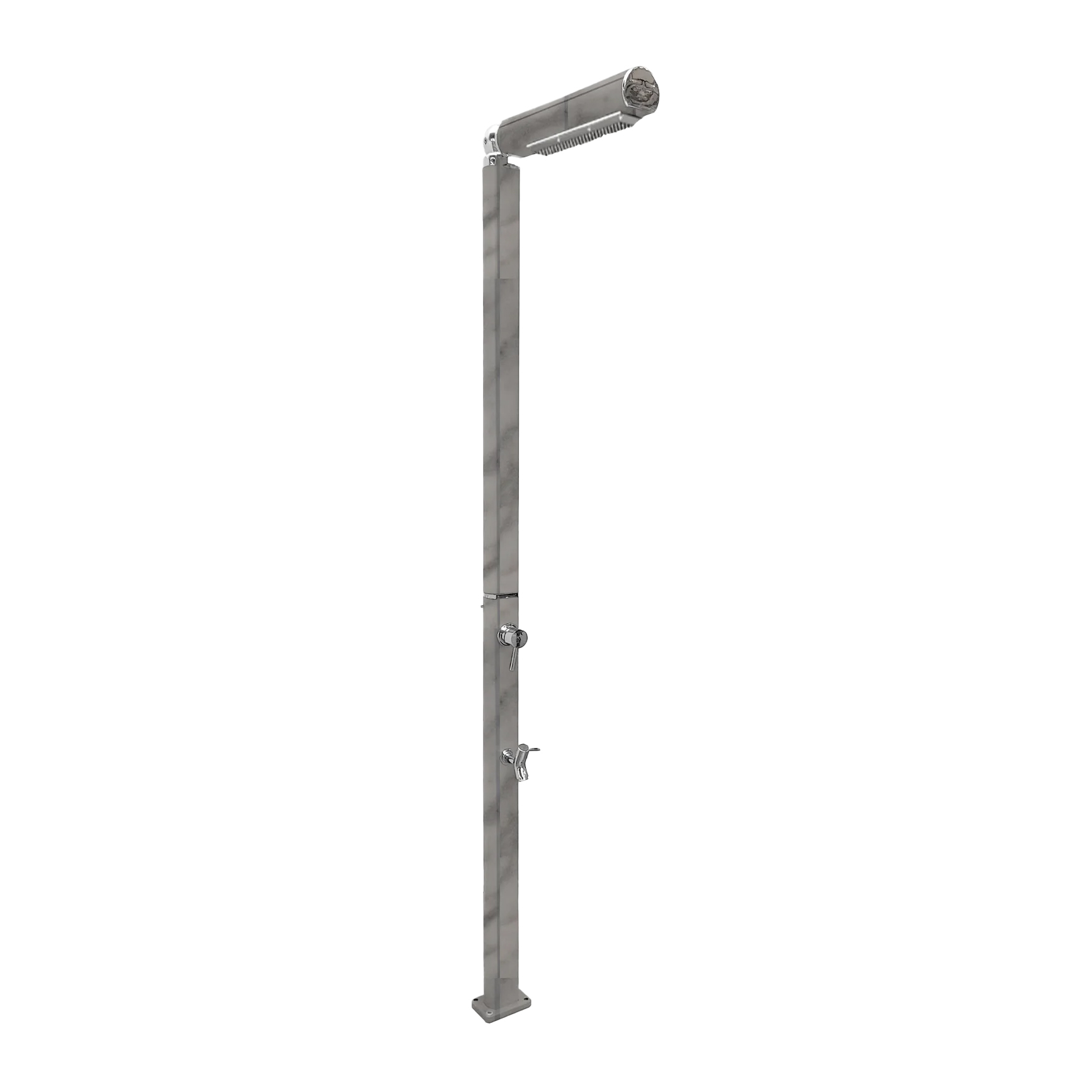 Freestanding outdoor shower with footwasher Quick Q125