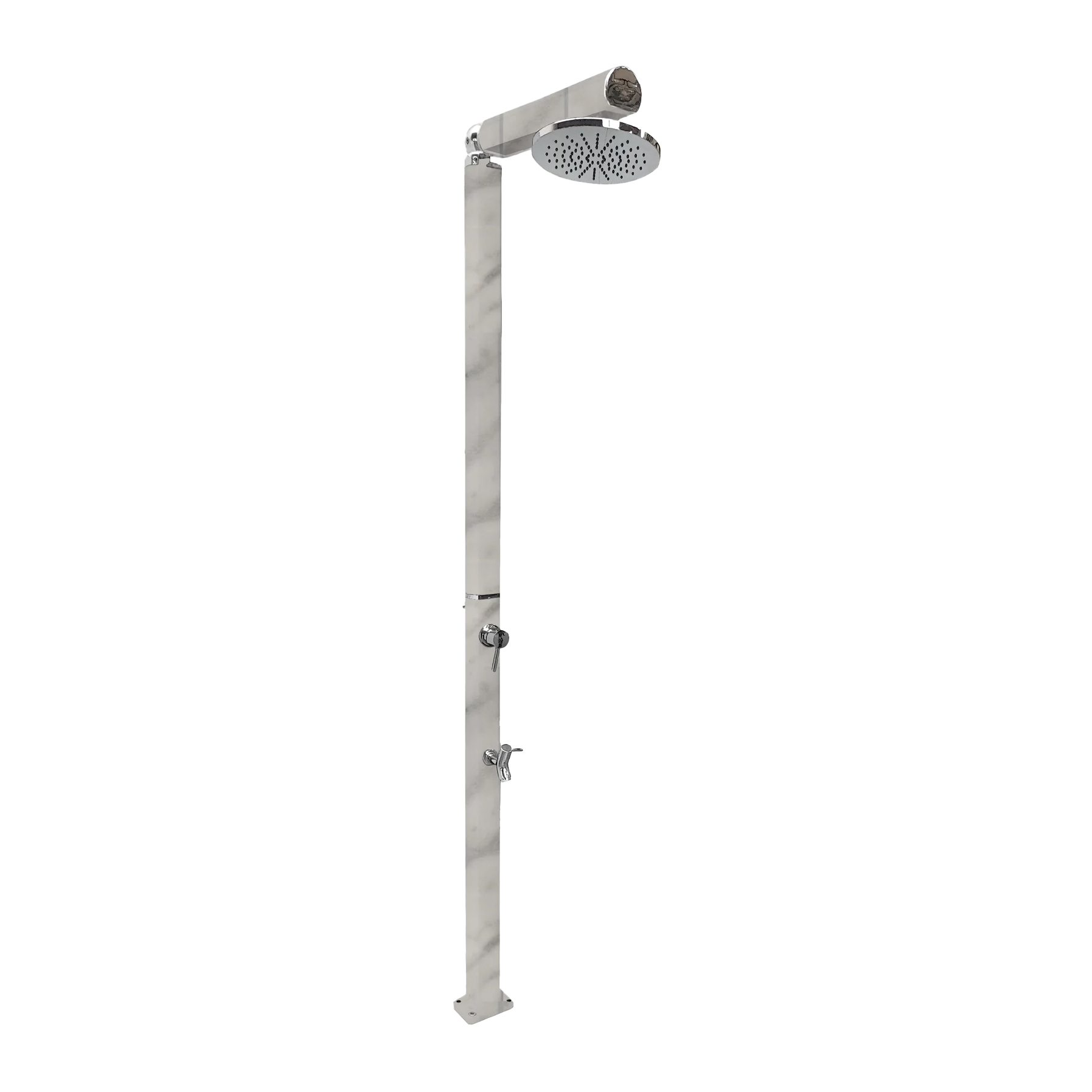 Freestanding outdoor shower with footwasher Quick Q325