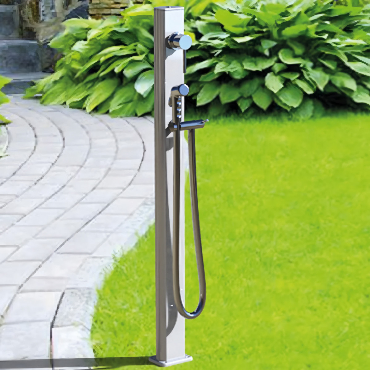 Aluminum fountain with cold water hand shower Quick Q645
