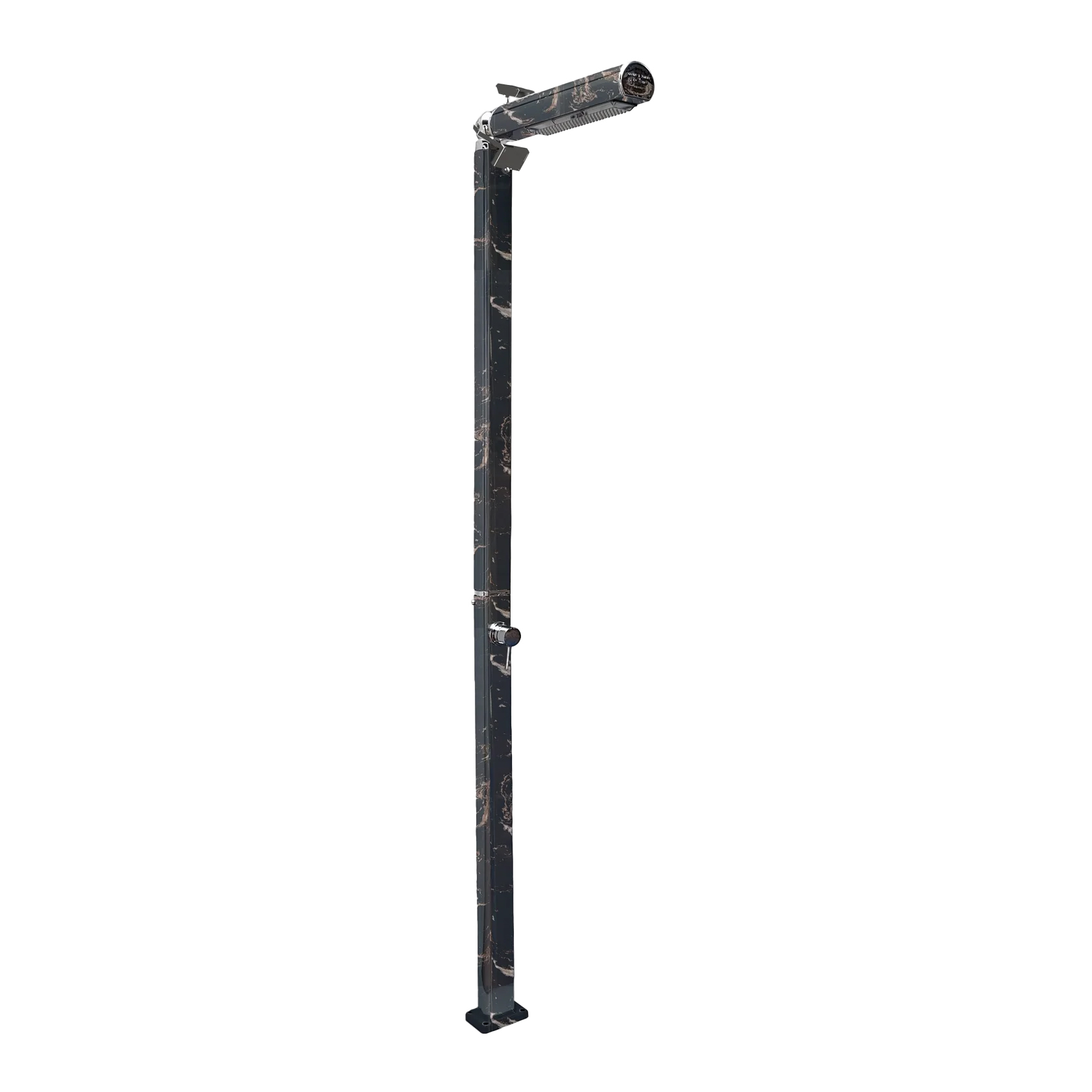 Aluminum outdoor shower with lighting Quick Q805