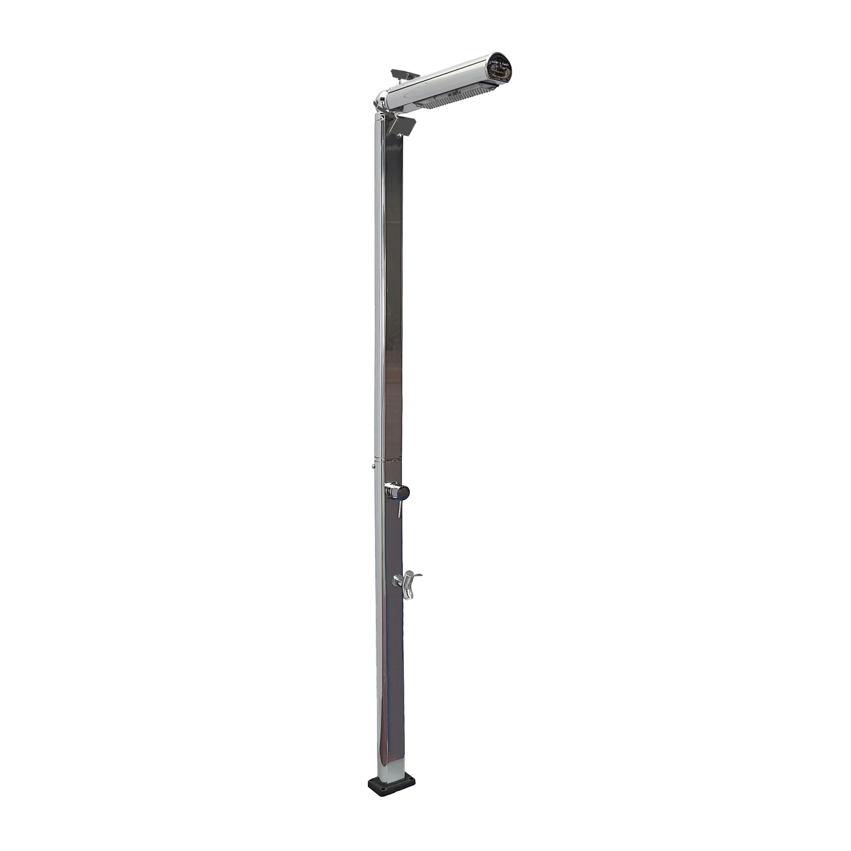 Outdoor shower with footwasher and lighting Quick Q825