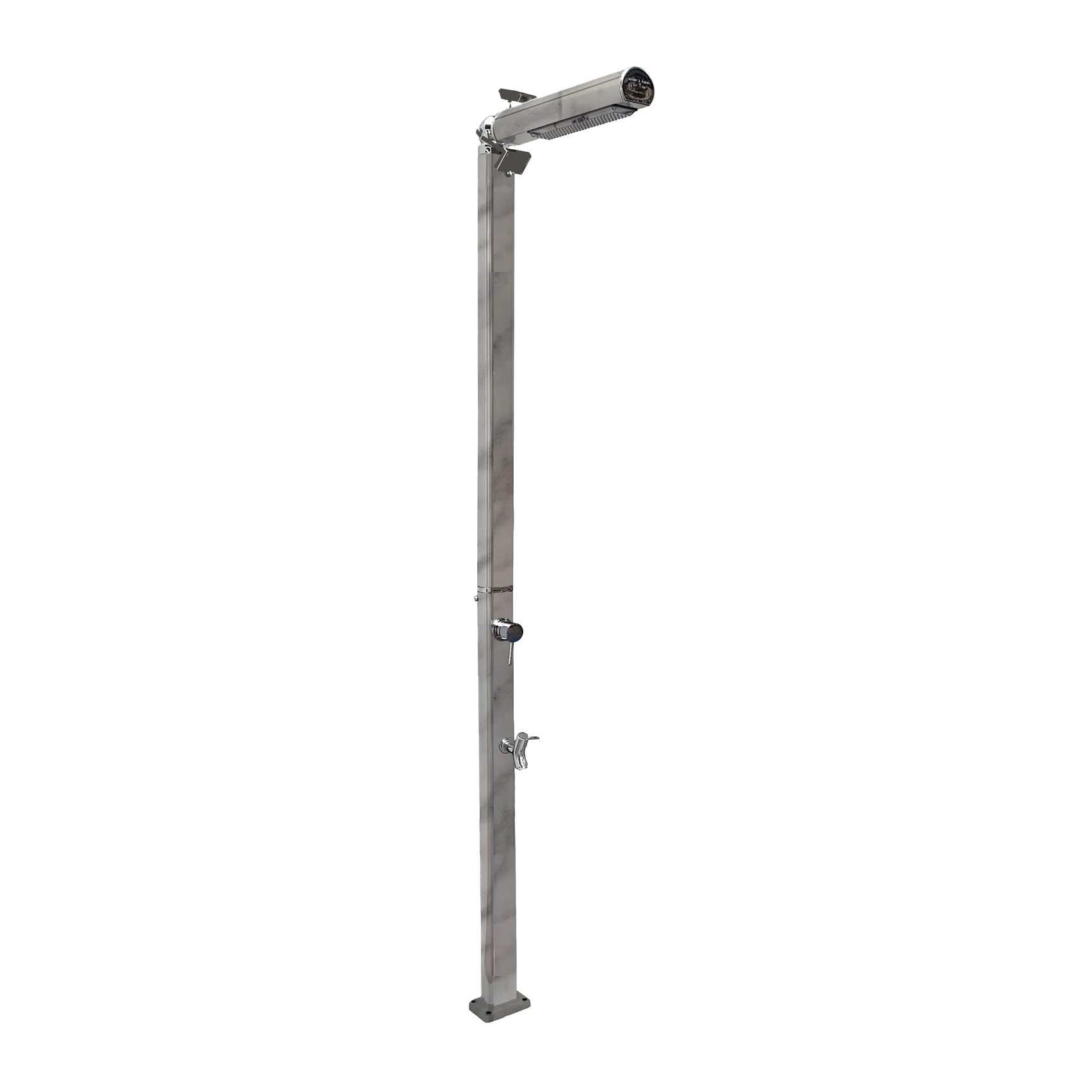 Outdoor shower with footwasher and lighting Quick Q825