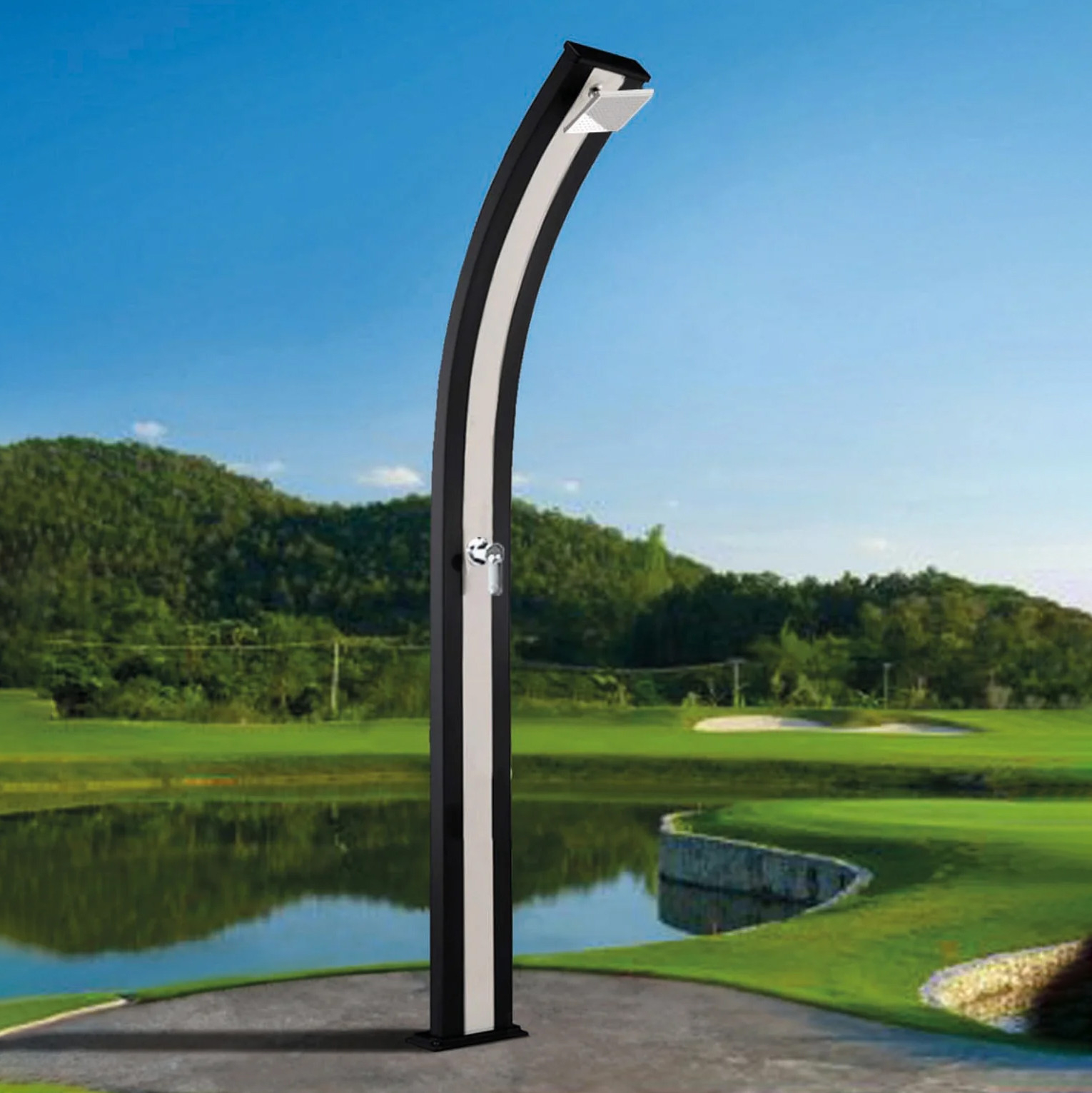 Aluminum outdoor shower Spring A105