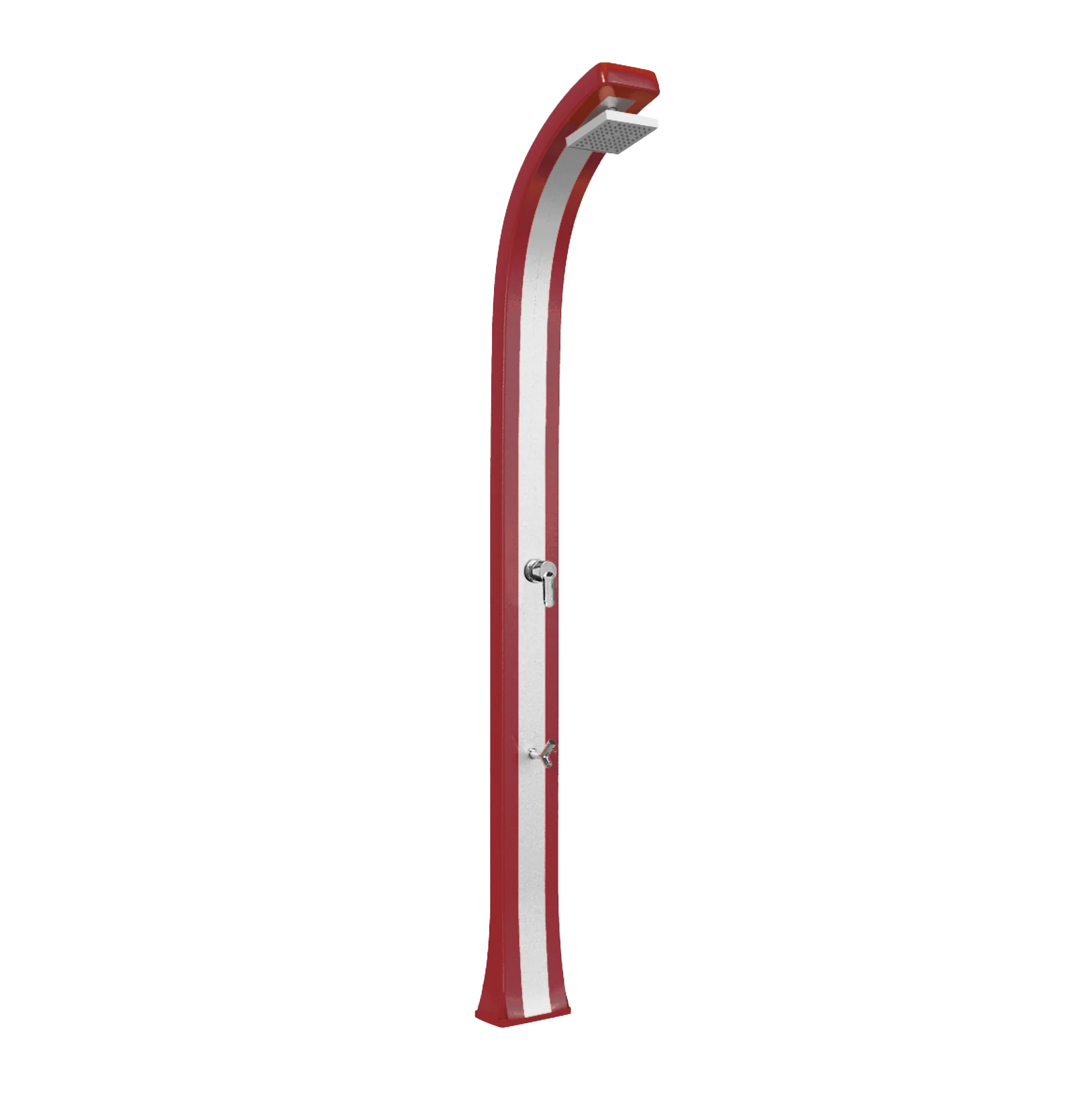 Shower with footwasher and inox band Spring Plus B125-I