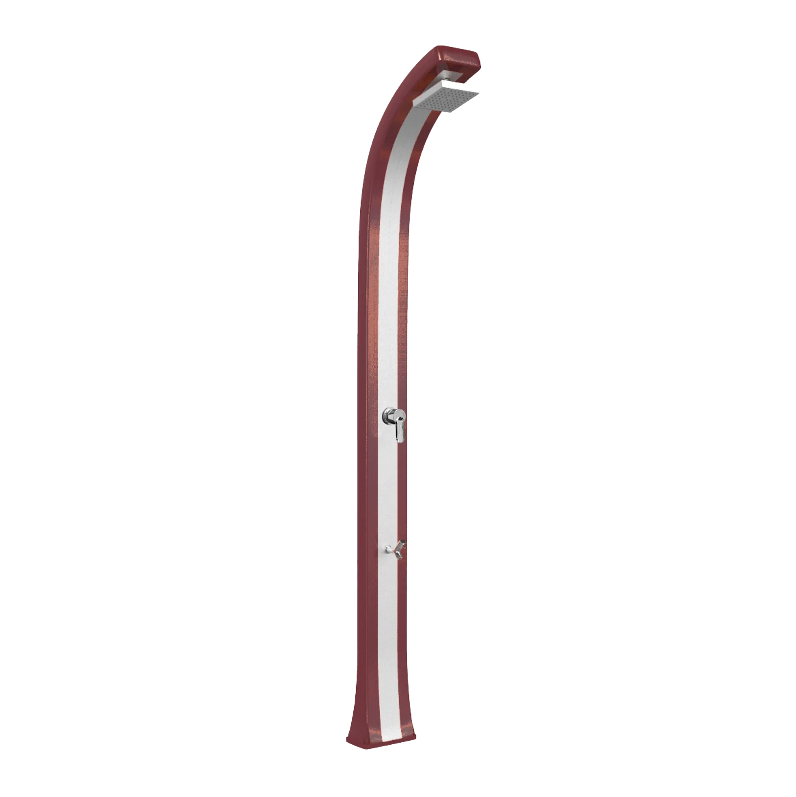 Shower with footwasher and inox band Spring Plus B125-I