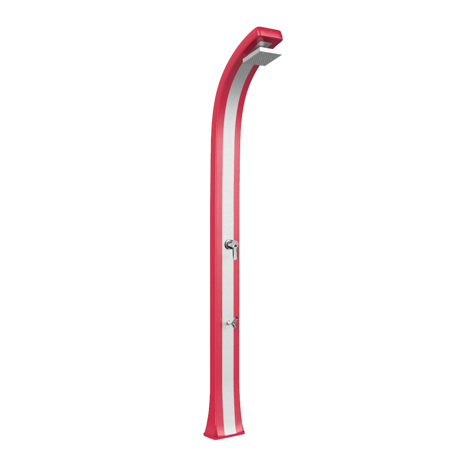 Shower with footwasher and inox band Spring Plus B125-I