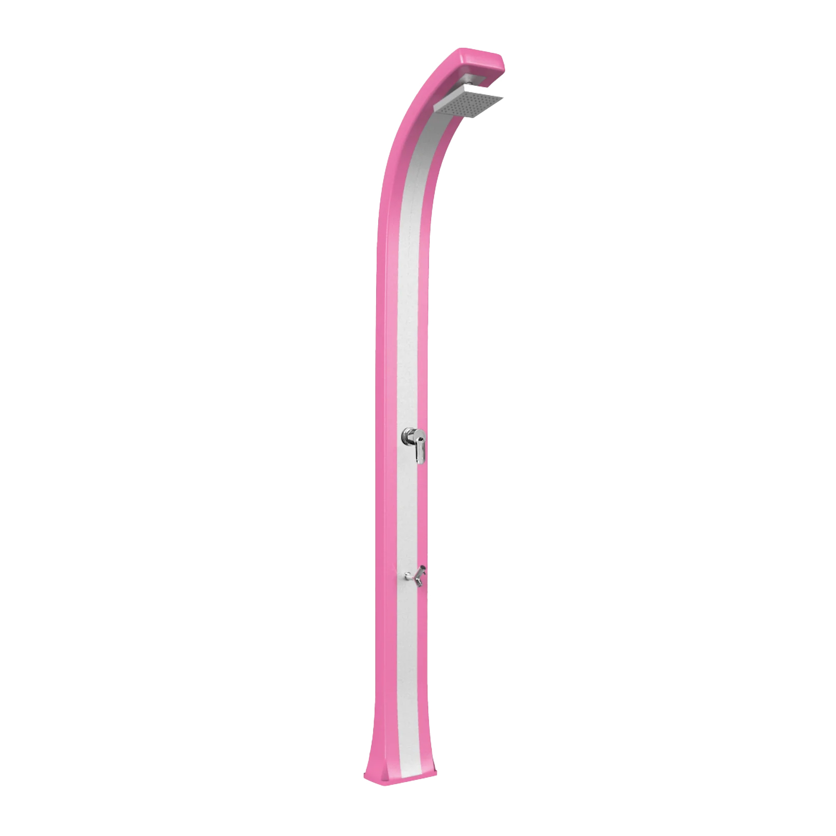 Shower with footwasher and inox band Spring Plus B125-I