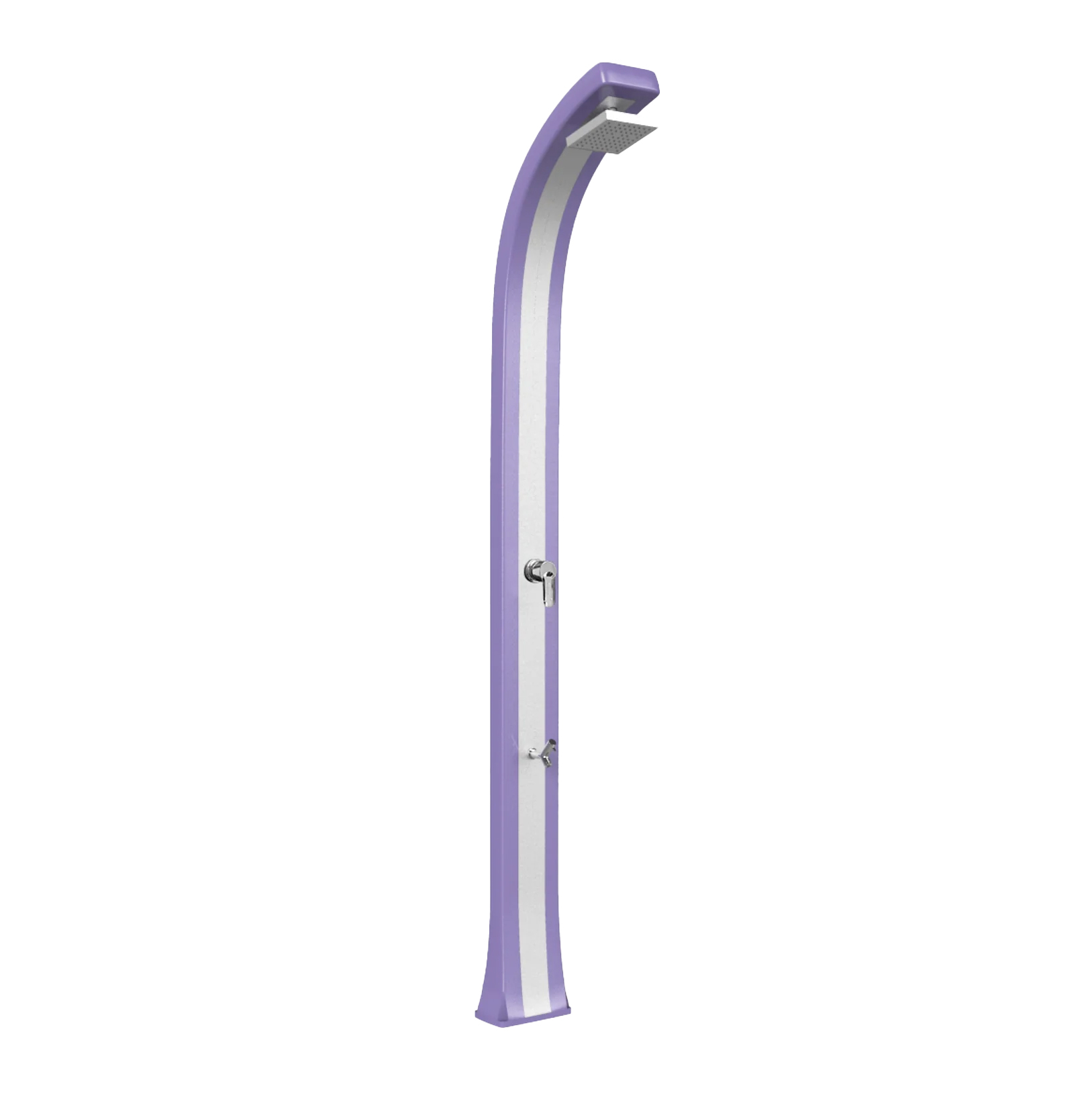 Shower with footwasher and inox band Spring Plus B125-I