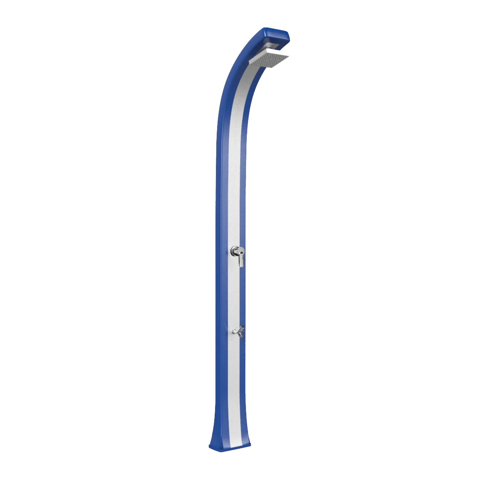 Shower with footwasher and inox band Spring Plus B125-I