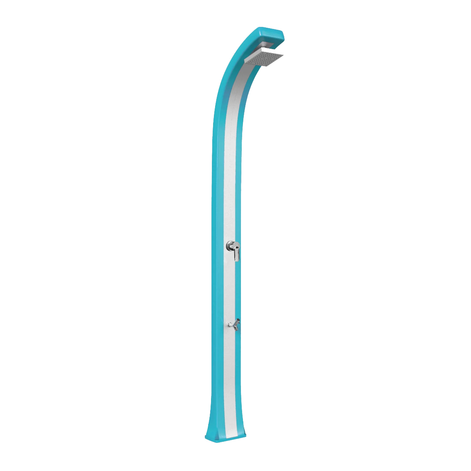 Shower with footwasher and inox band Spring Plus B125-I