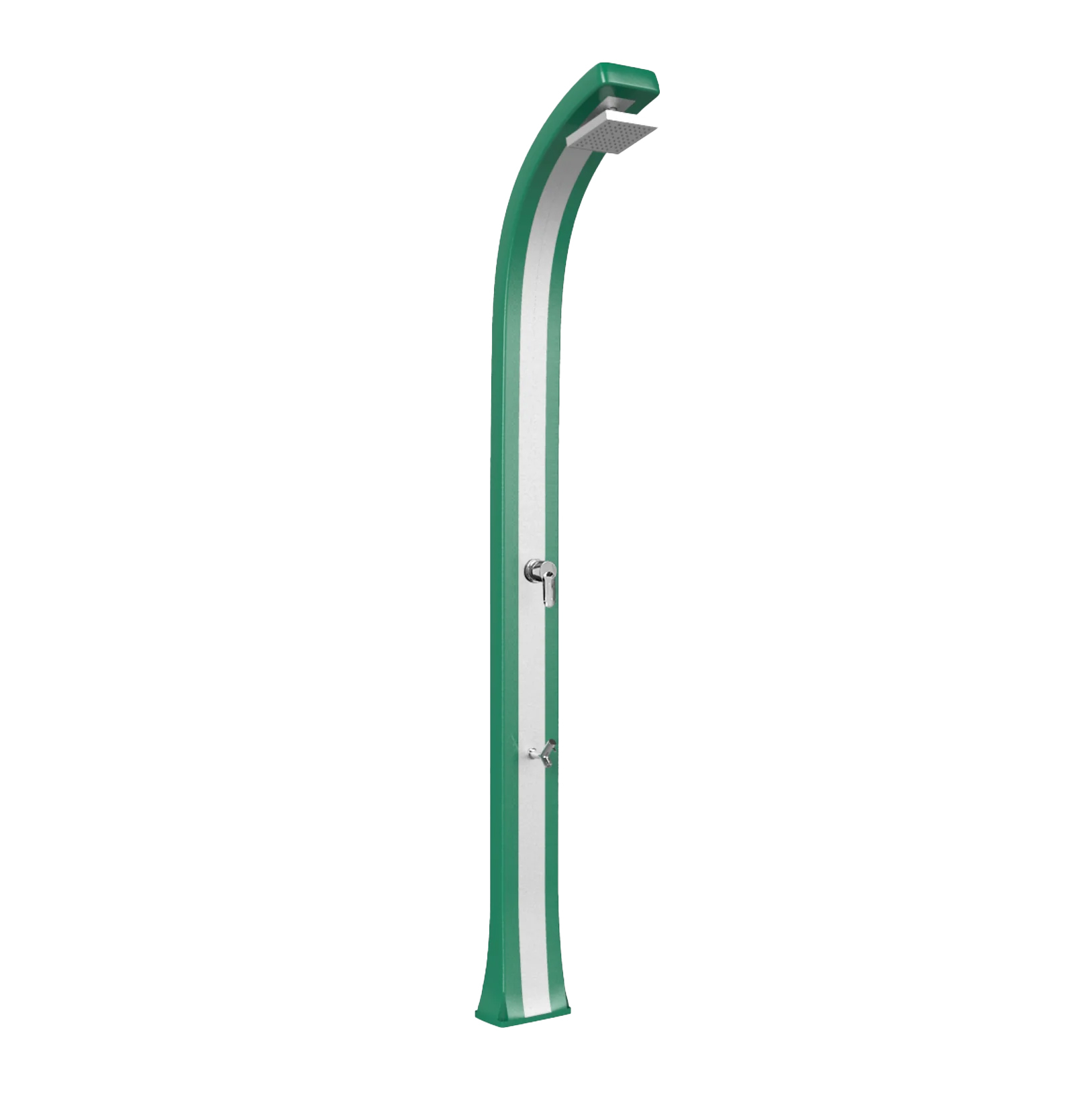 Shower with footwasher and inox band Spring Plus B125-I