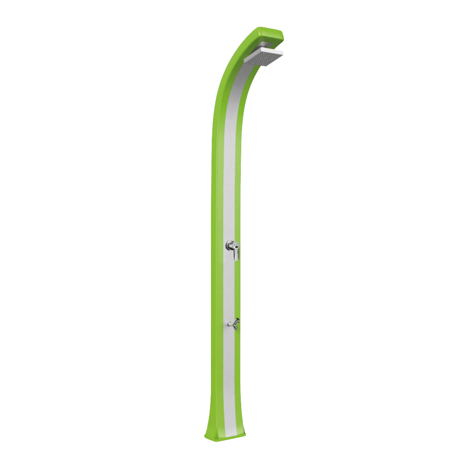 Shower with footwasher and inox band Spring Plus B125-I