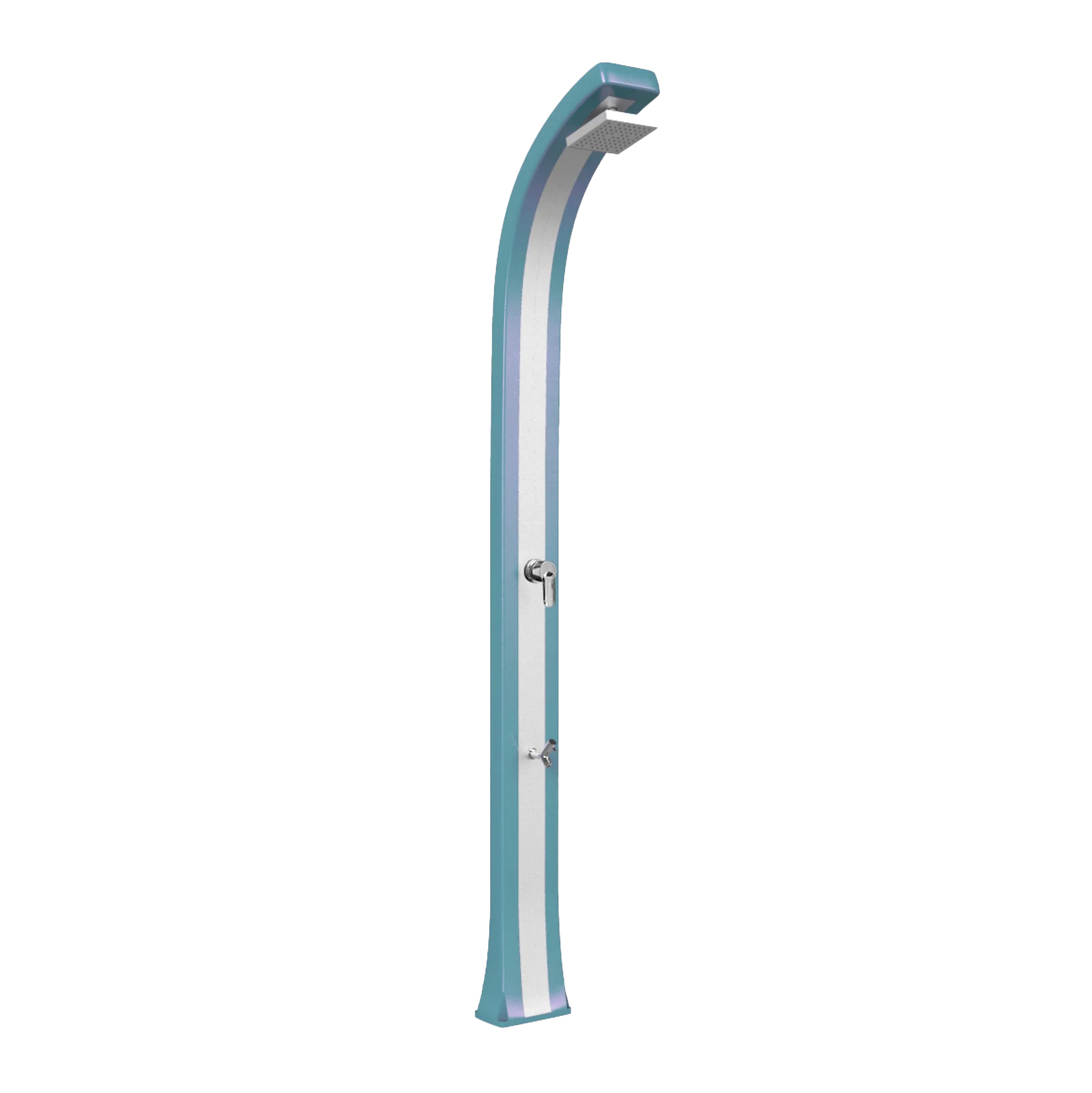 Shower with footwasher and inox band Spring Plus B125-I