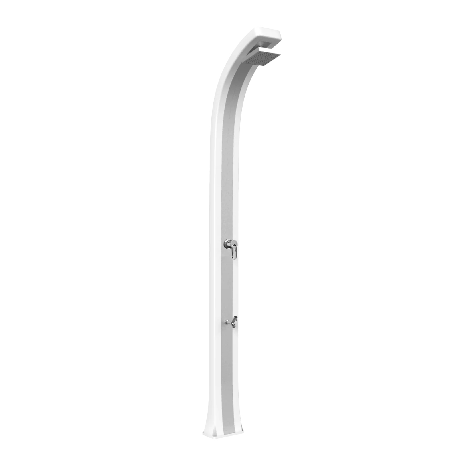 Shower with footwasher and inox band Spring Plus B125-I