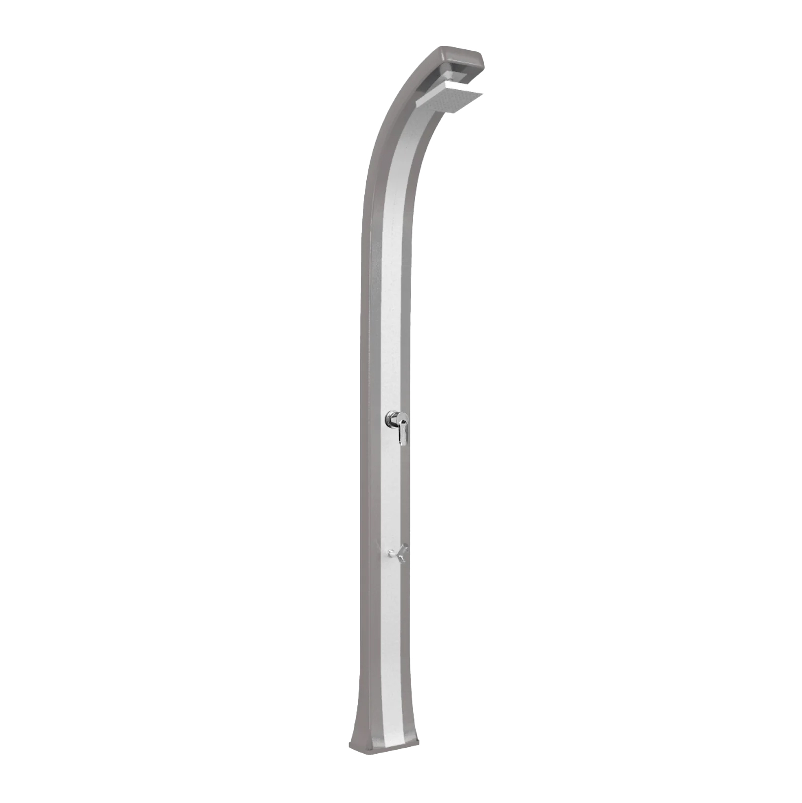 Shower with footwasher and inox band Spring Plus B125-I