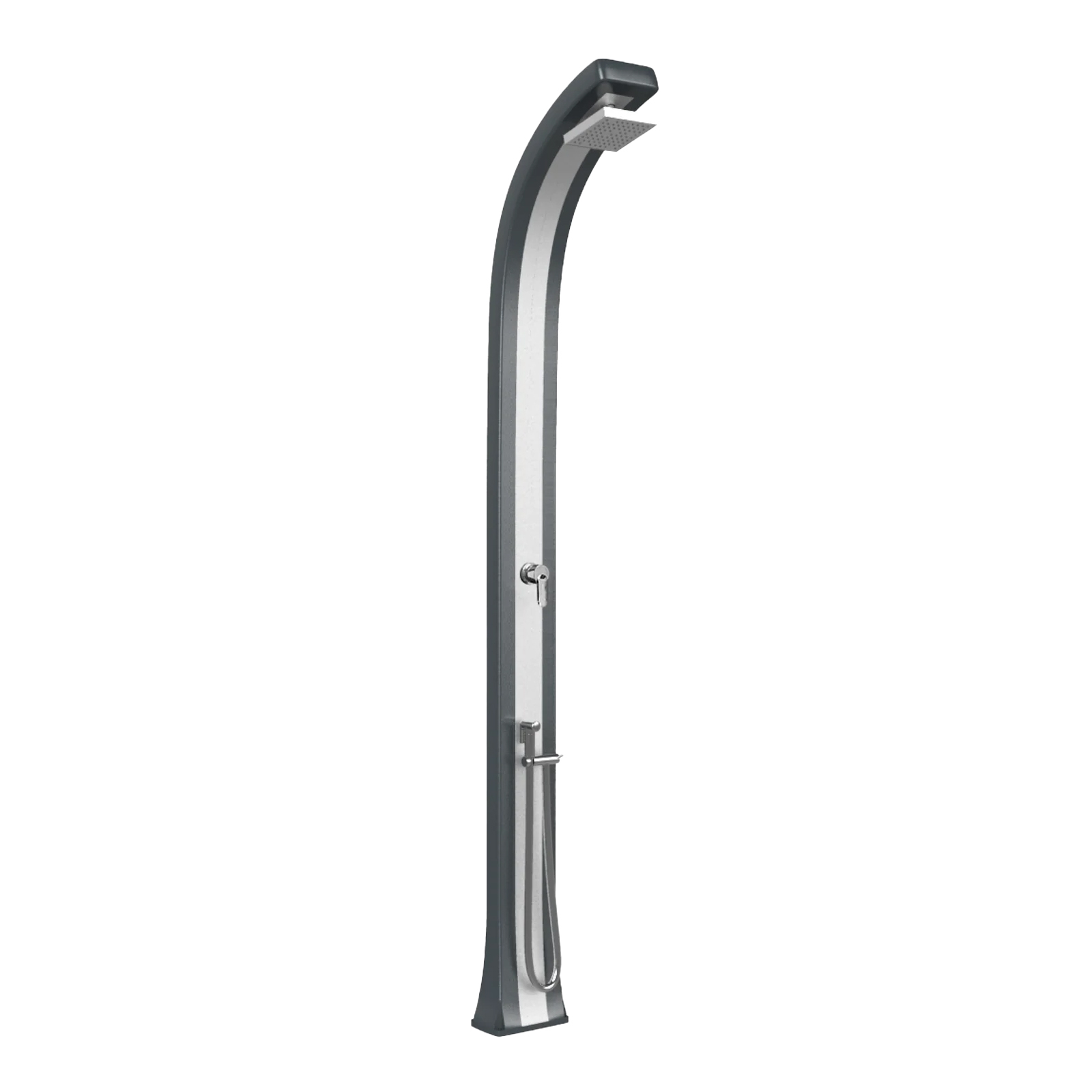 Shower with hand shower and inox band Spring Plus B145-I