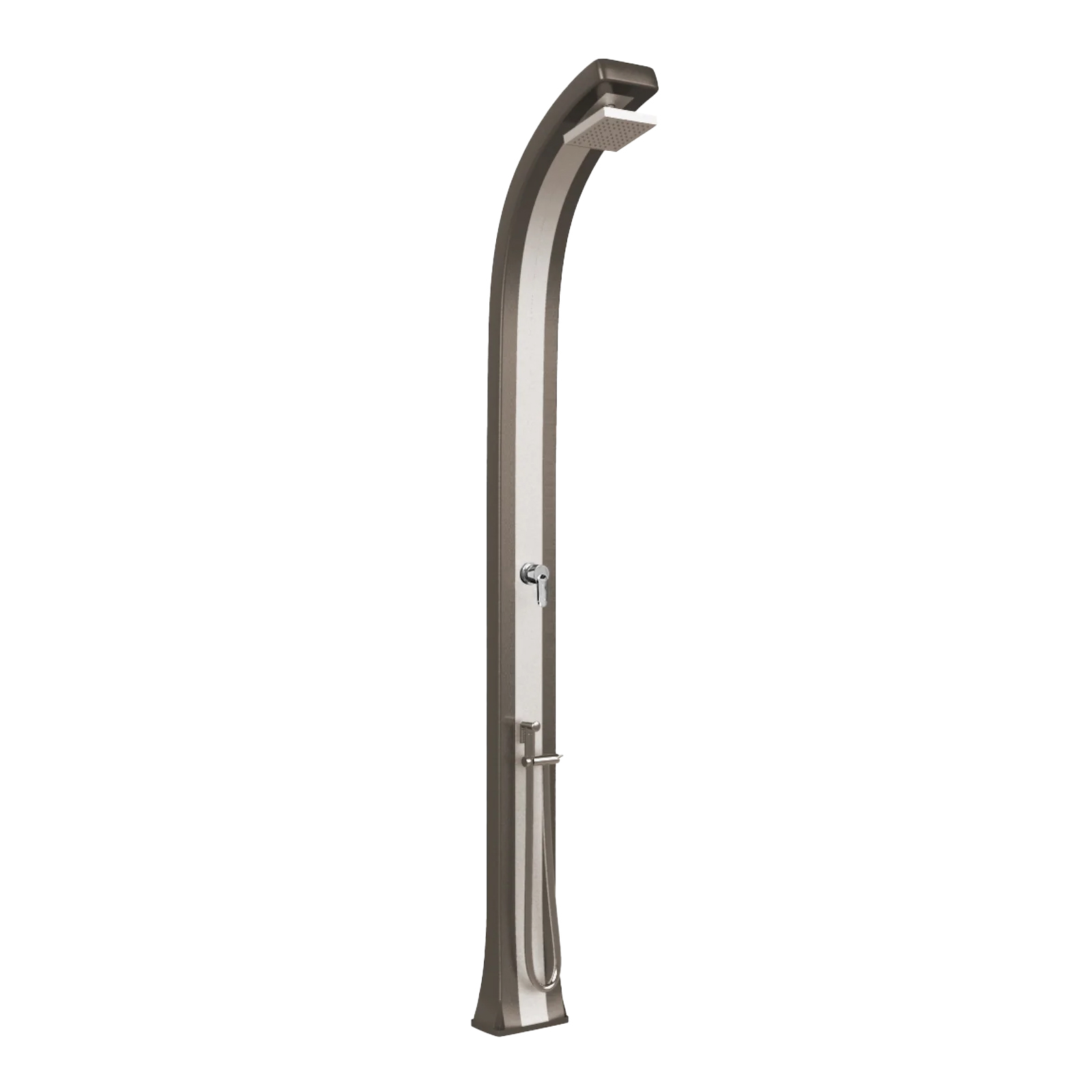 Shower with hand shower and inox band Spring Plus B145-I