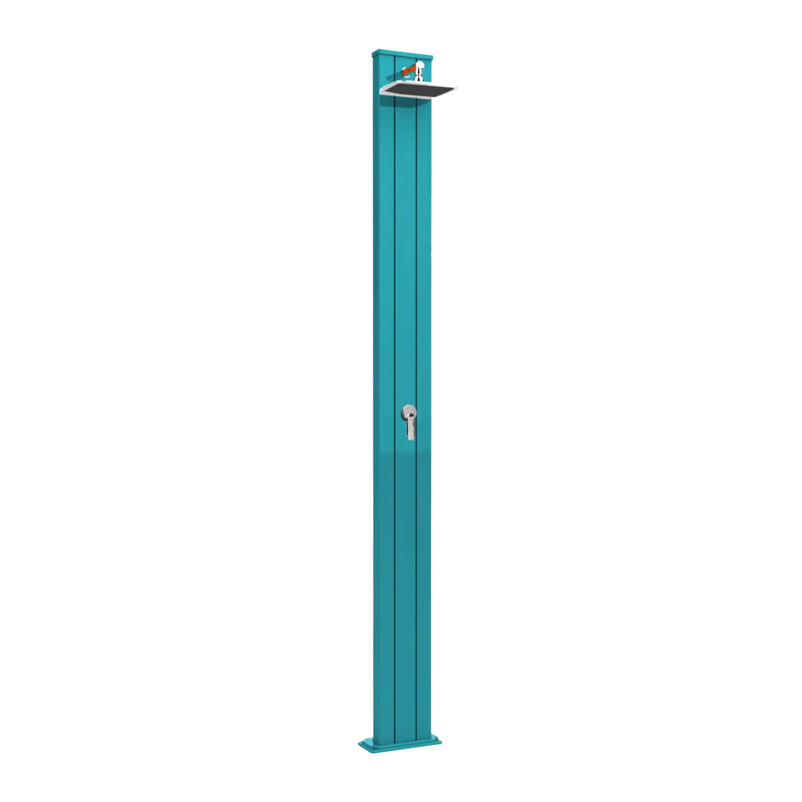 Aluminum solar shower