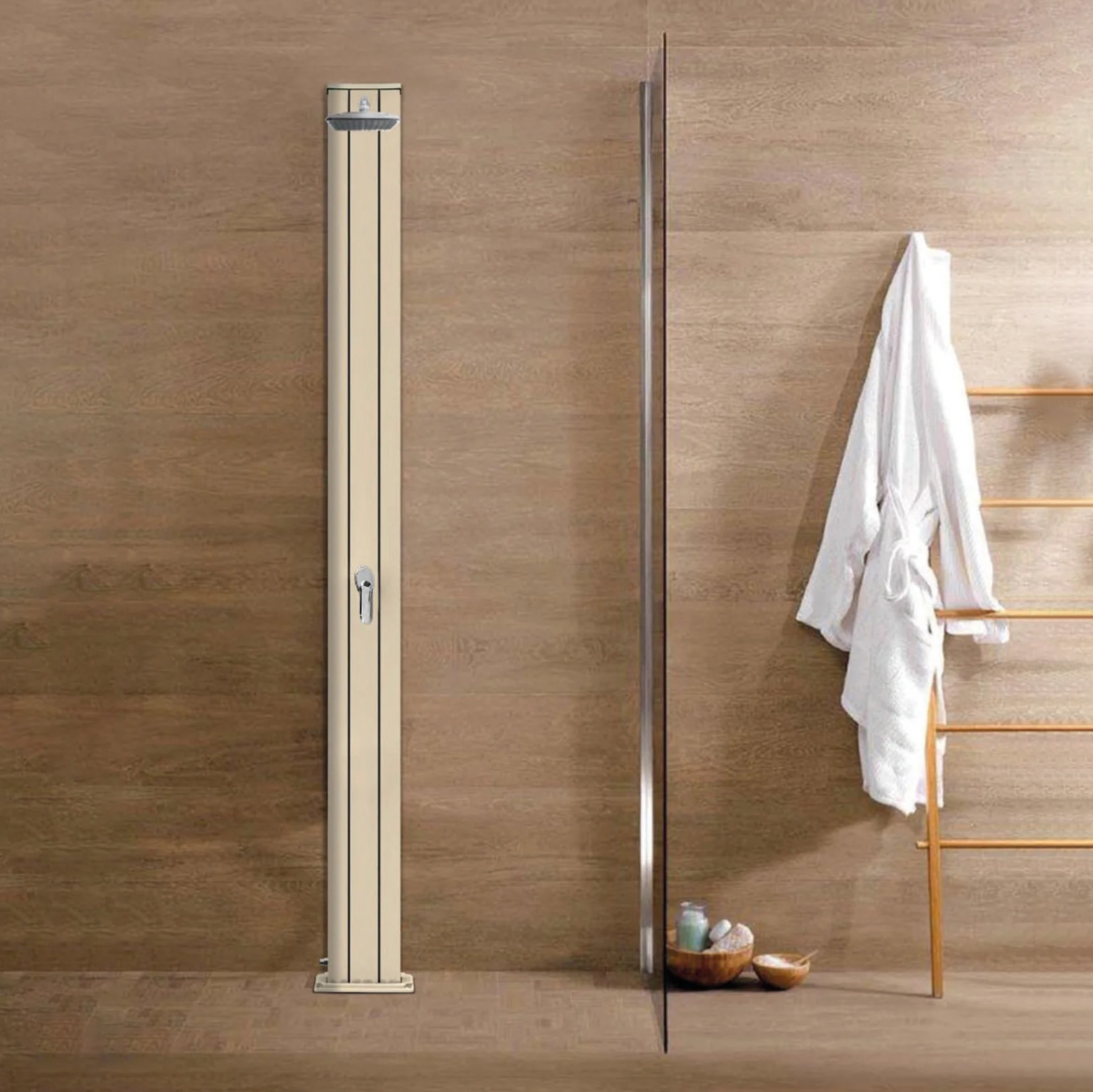 Aluminum outdoor shower Spring S A205