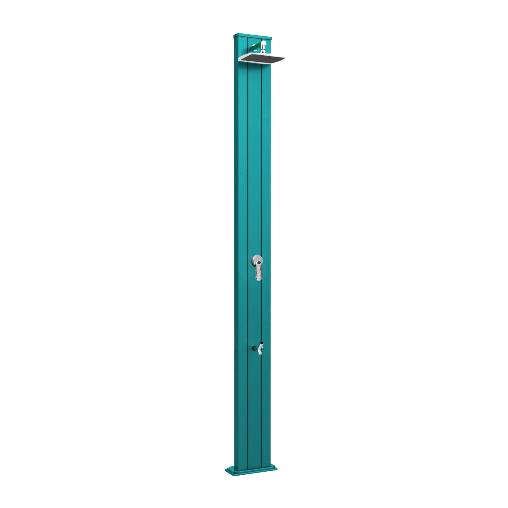Aluminum outdoor solar shower with footwasher Spring S A220