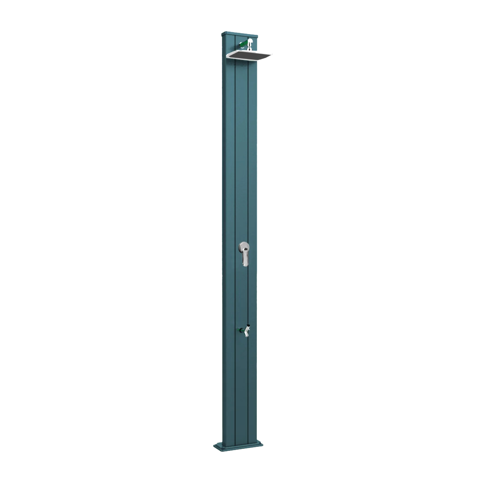 Aluminum outdoor solar shower with footwasher Spring S A220