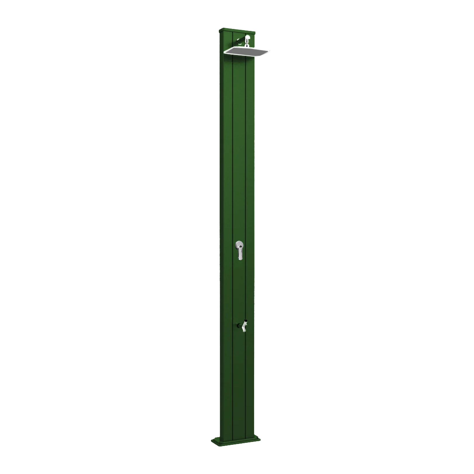 Aluminum outdoor solar shower with footwasher Spring S A220