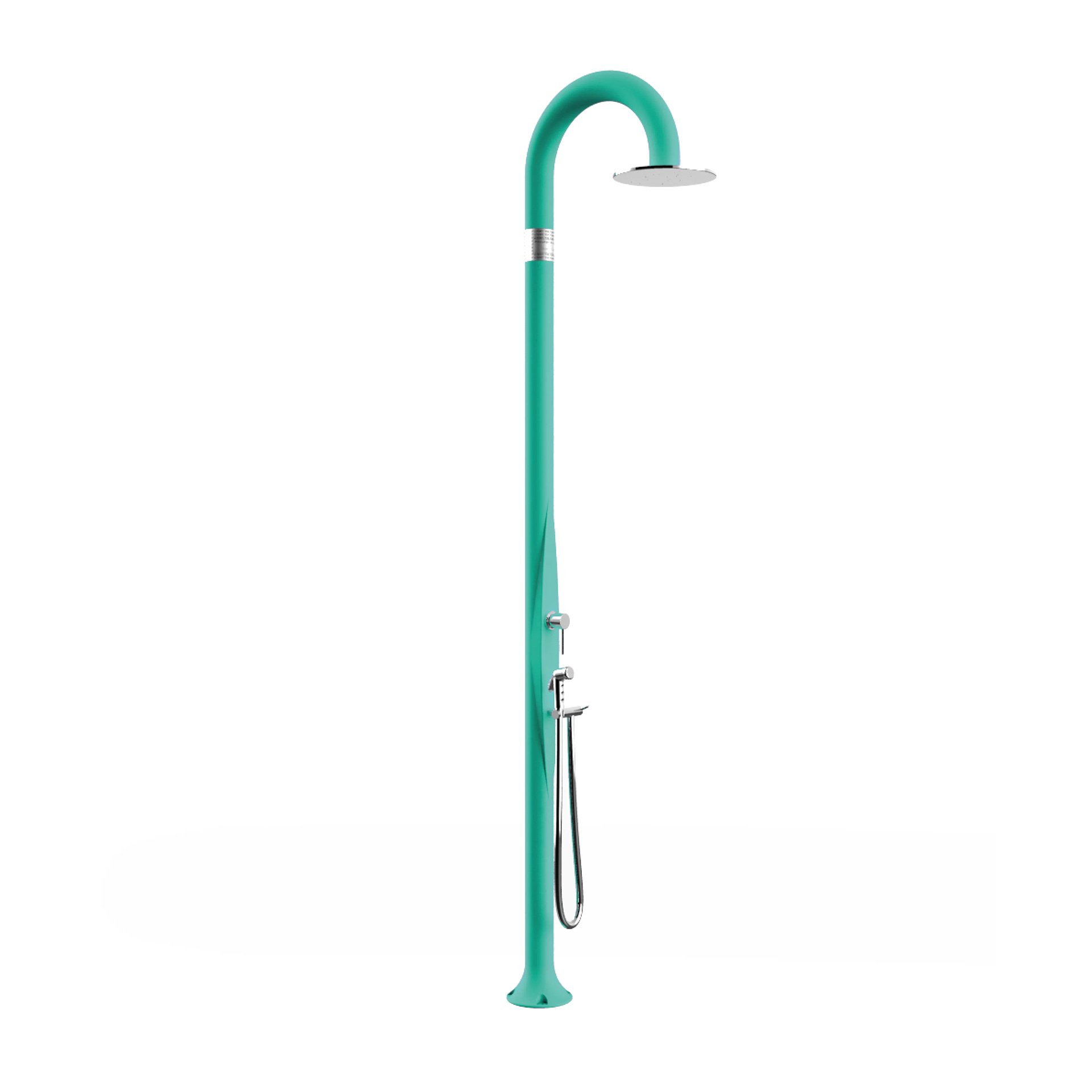 Freestanding outdoor shower with hand shower Funny Yin T345