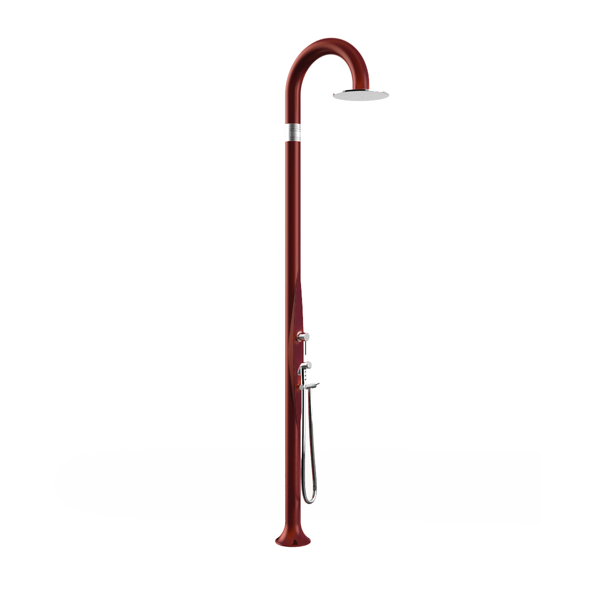 Freestanding outdoor shower with hand shower Funny Yin T345