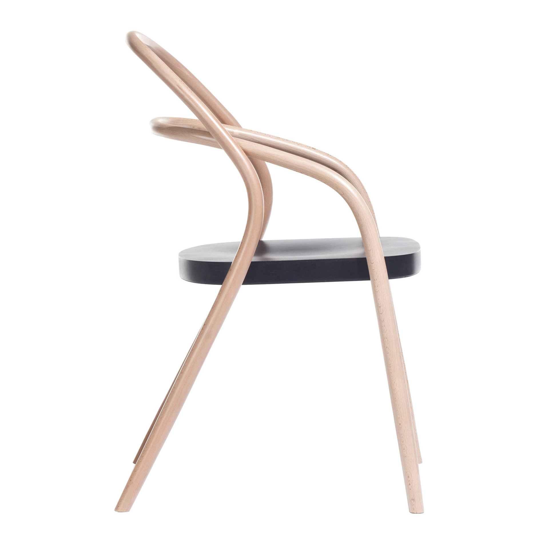 Beech dining chair with hard or upholstered seat A-002 VS