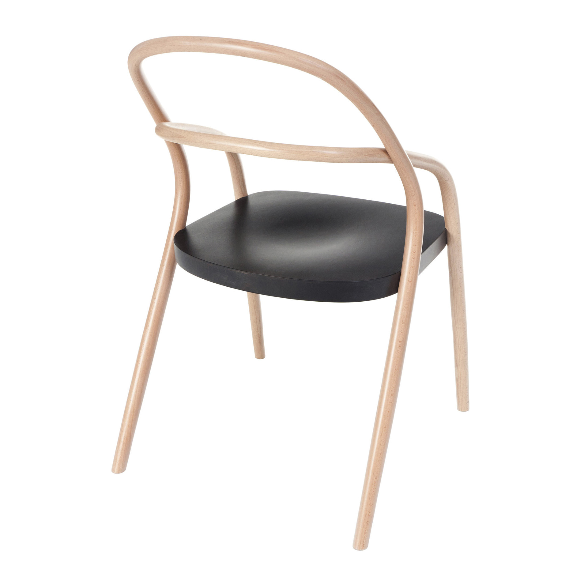 Beech dining chair with hard or upholstered seat A-002 VS