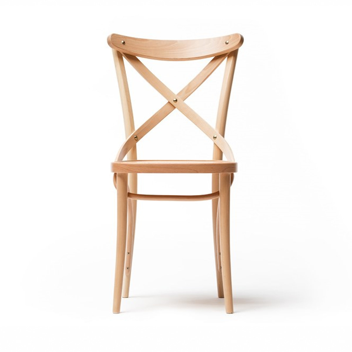 Bentwood cross back chair with plywood or caned seat A-150 Ton