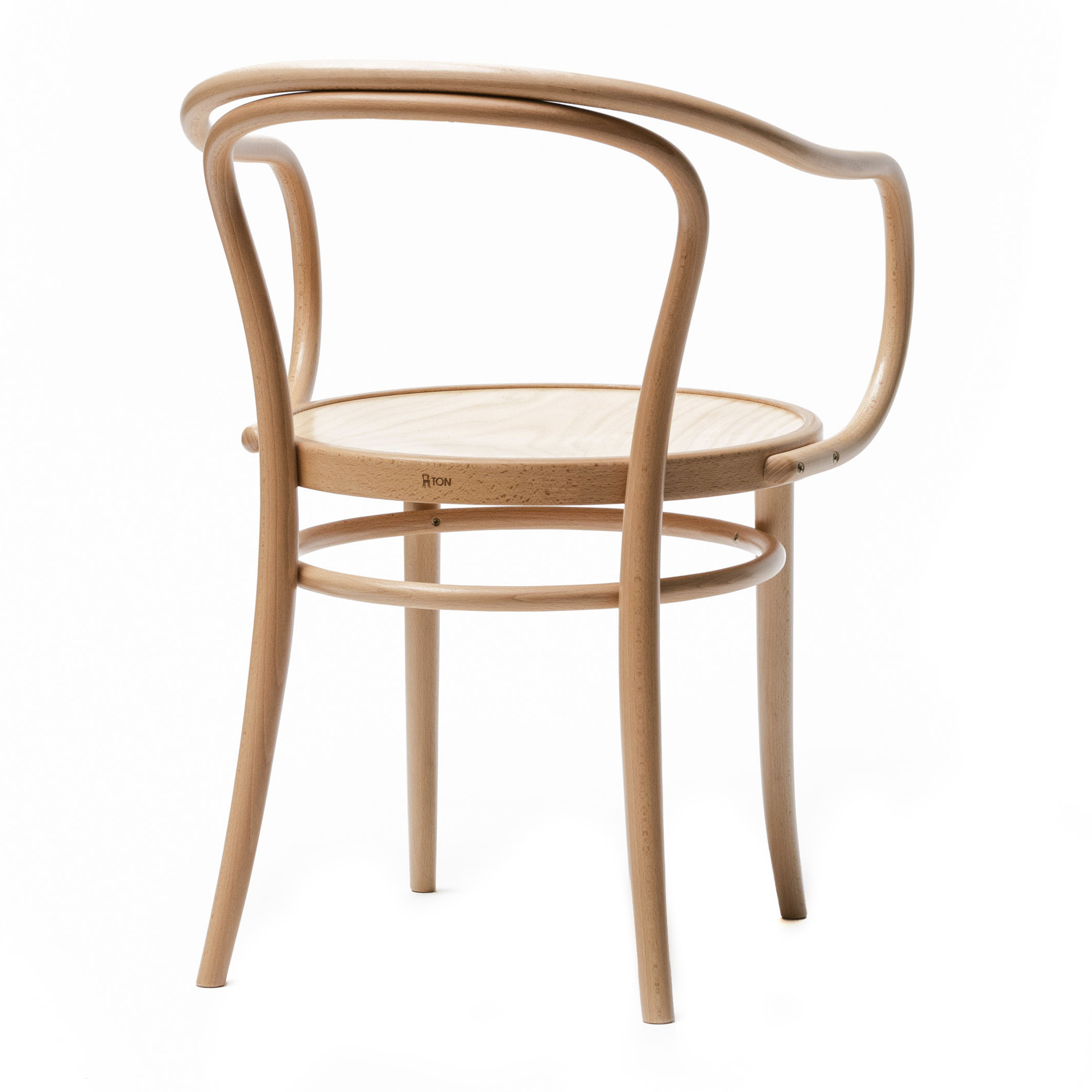 Beech viennese chair with armrests B-30 Ton