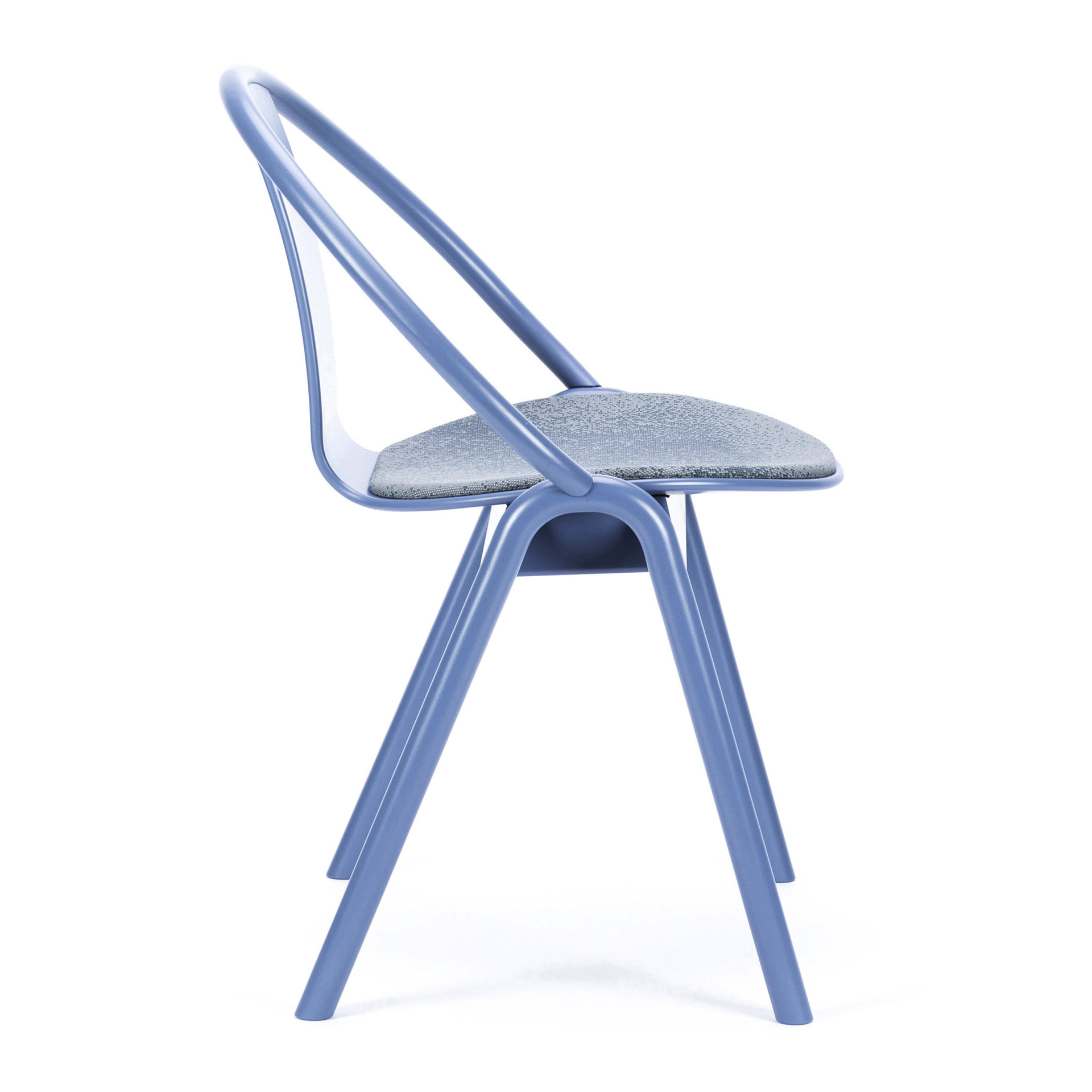 Beech dining chair with upholstered seat A-313 Again