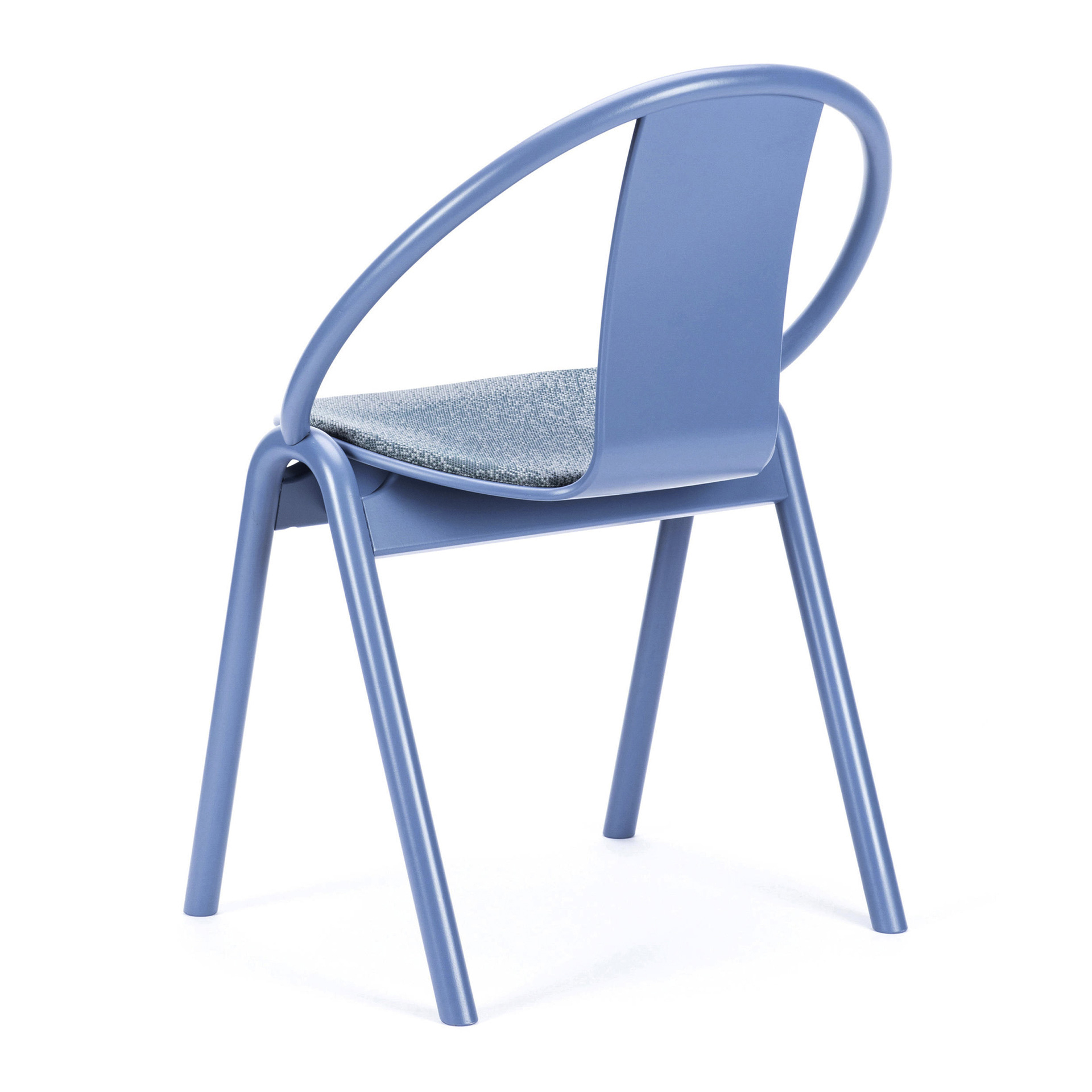 Beech dining chair with upholstered seat A-313 Again