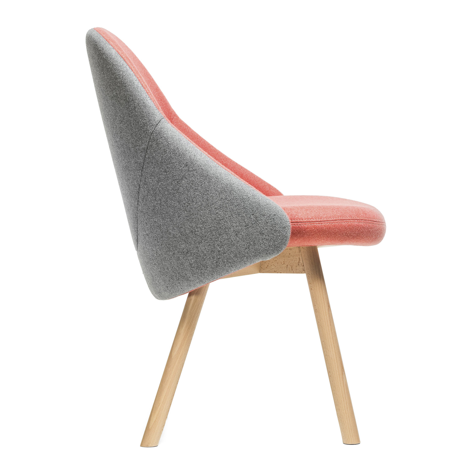 Upholstered restaurant chair A-Albu