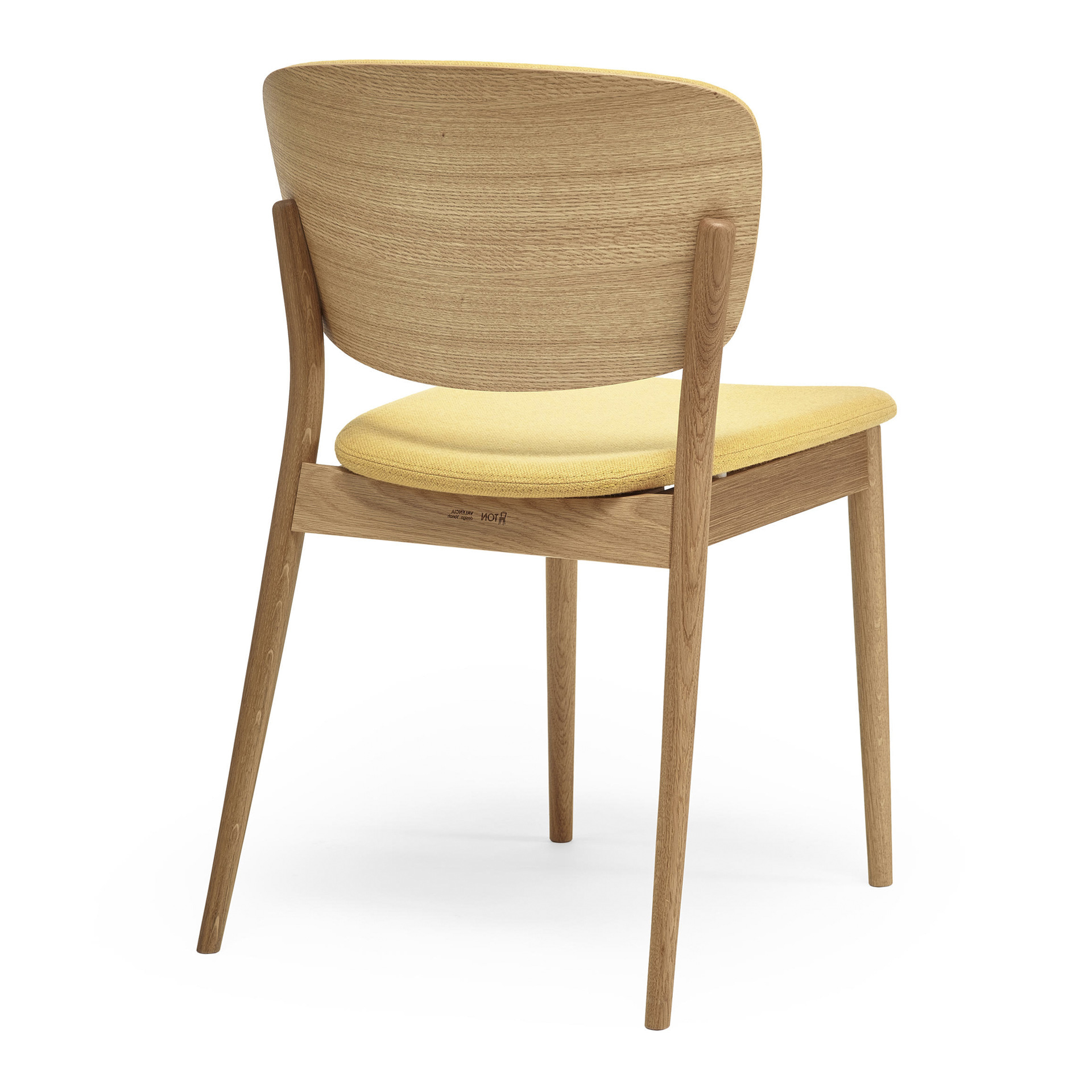 Beech dining chair with hard or upholstered seat A-Valencia VS