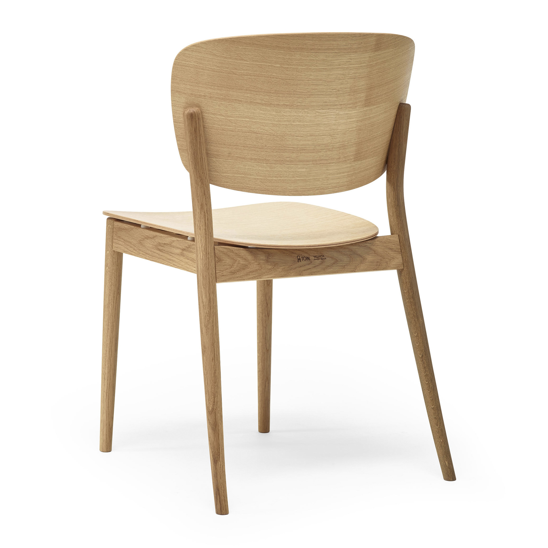 Beech dining chair with hard or upholstered seat A-Valencia VS