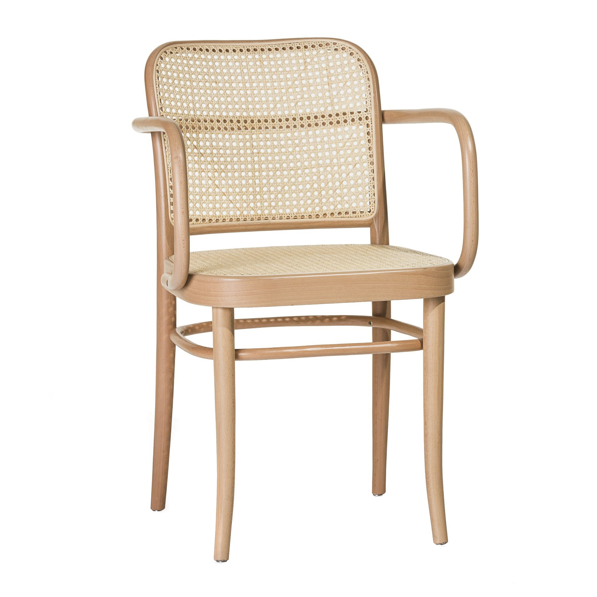 Viennese caned chair with armrests B-811 Ton